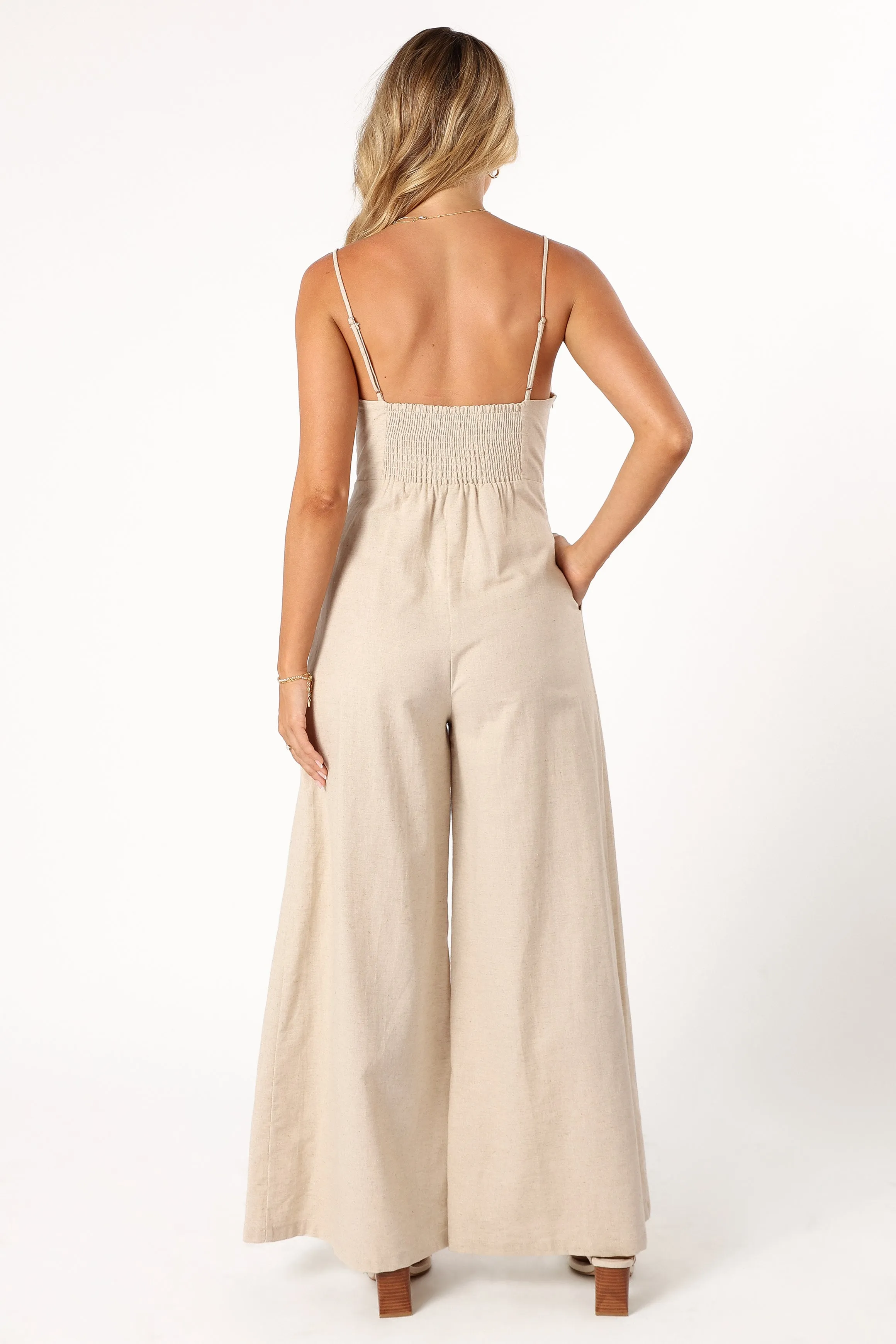 Lila Jumpsuit - Oatmeal sold by Petal & Pup product image thumbnail 5