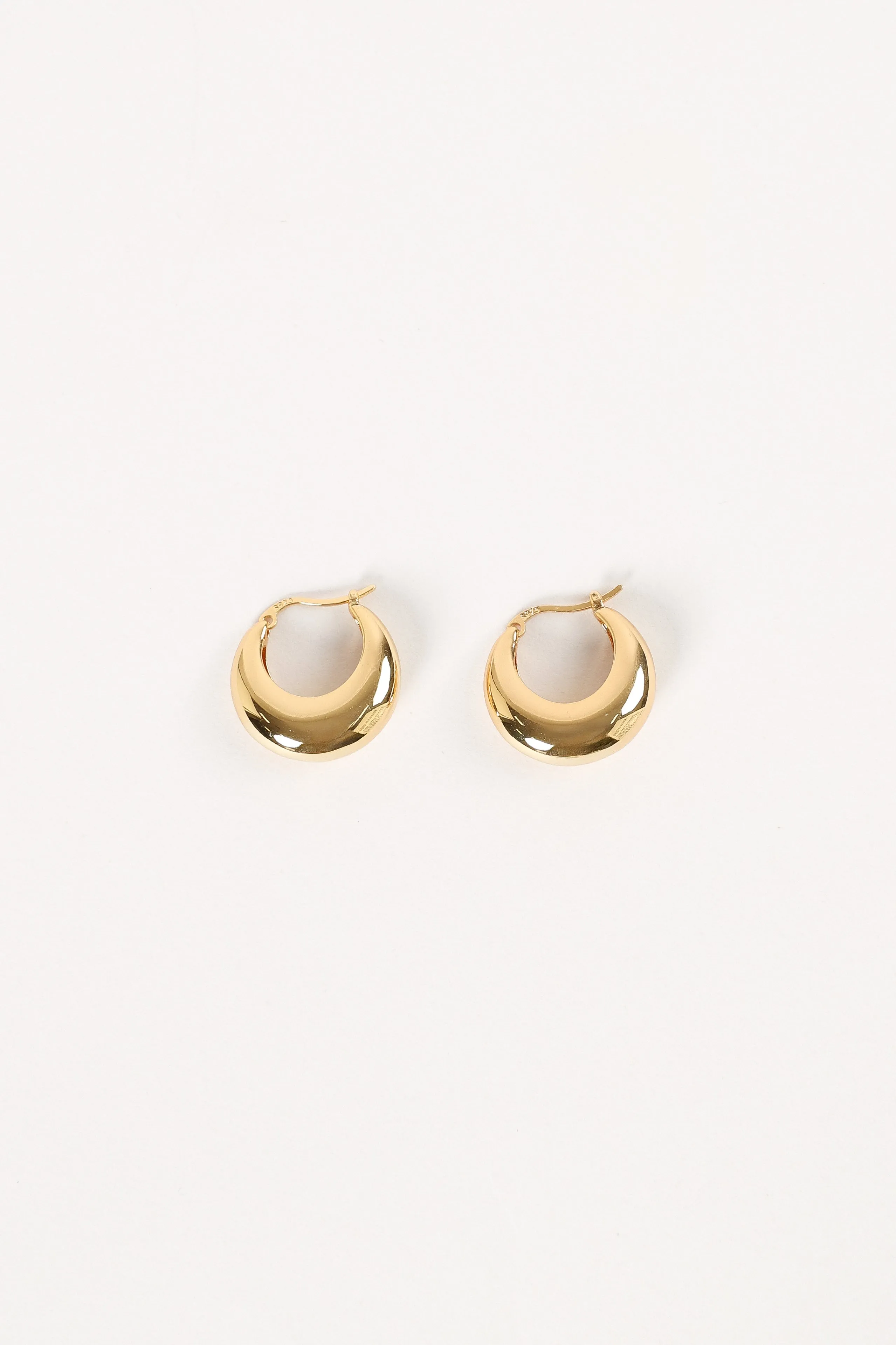 Lainey Hoop Earrings - Gold sold by Petal & Pup