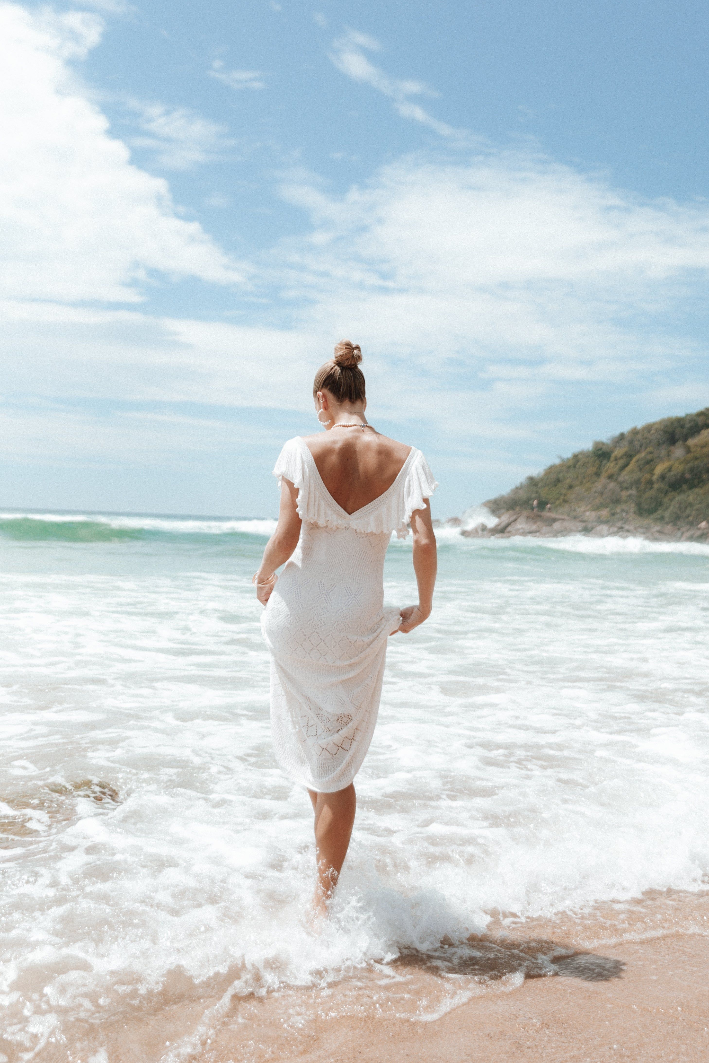 Sunny Midi Dress - White sold by Petal & Pup product image thumbnail 4