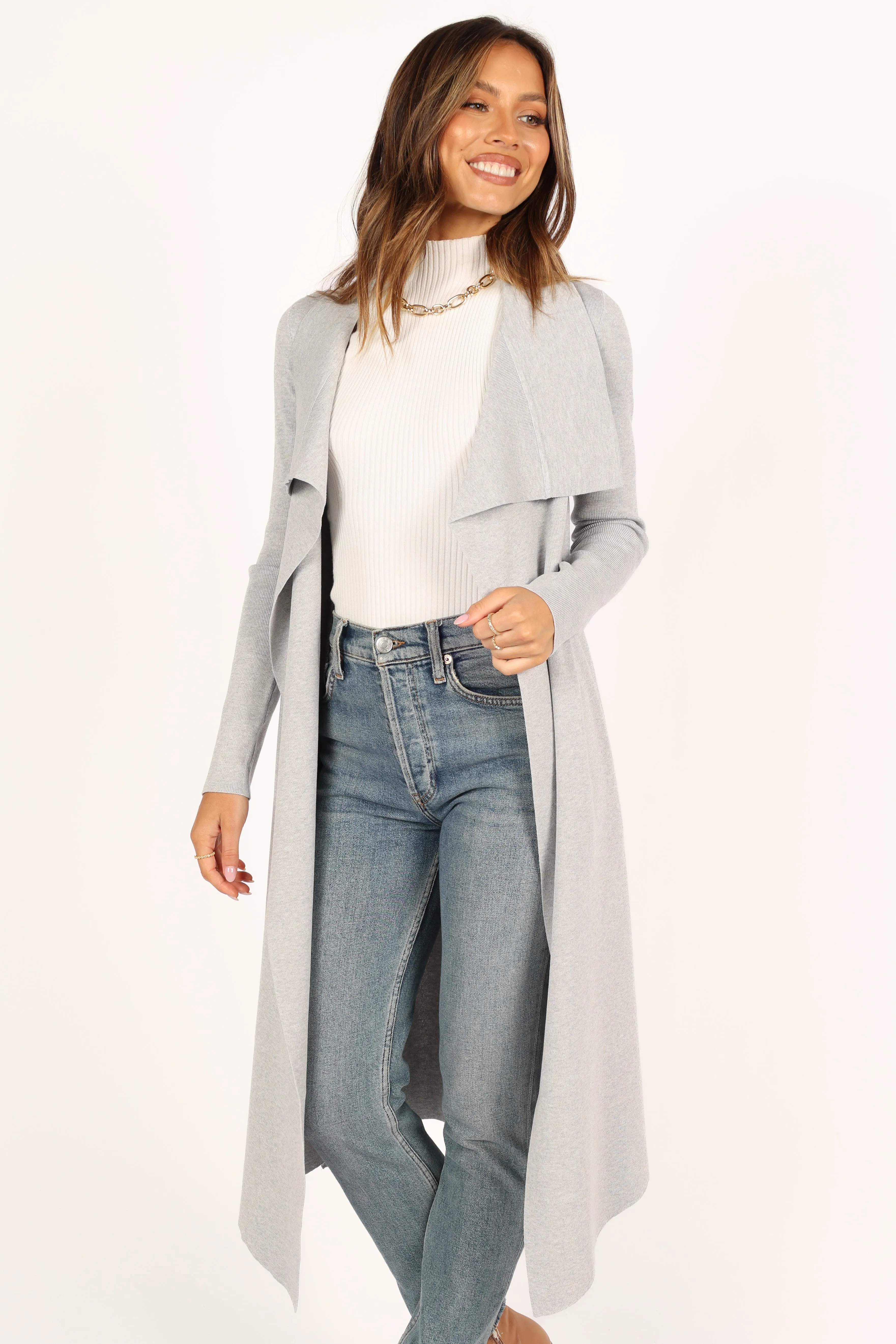Audrina Cardigan - Grey sold by Petal & Pup