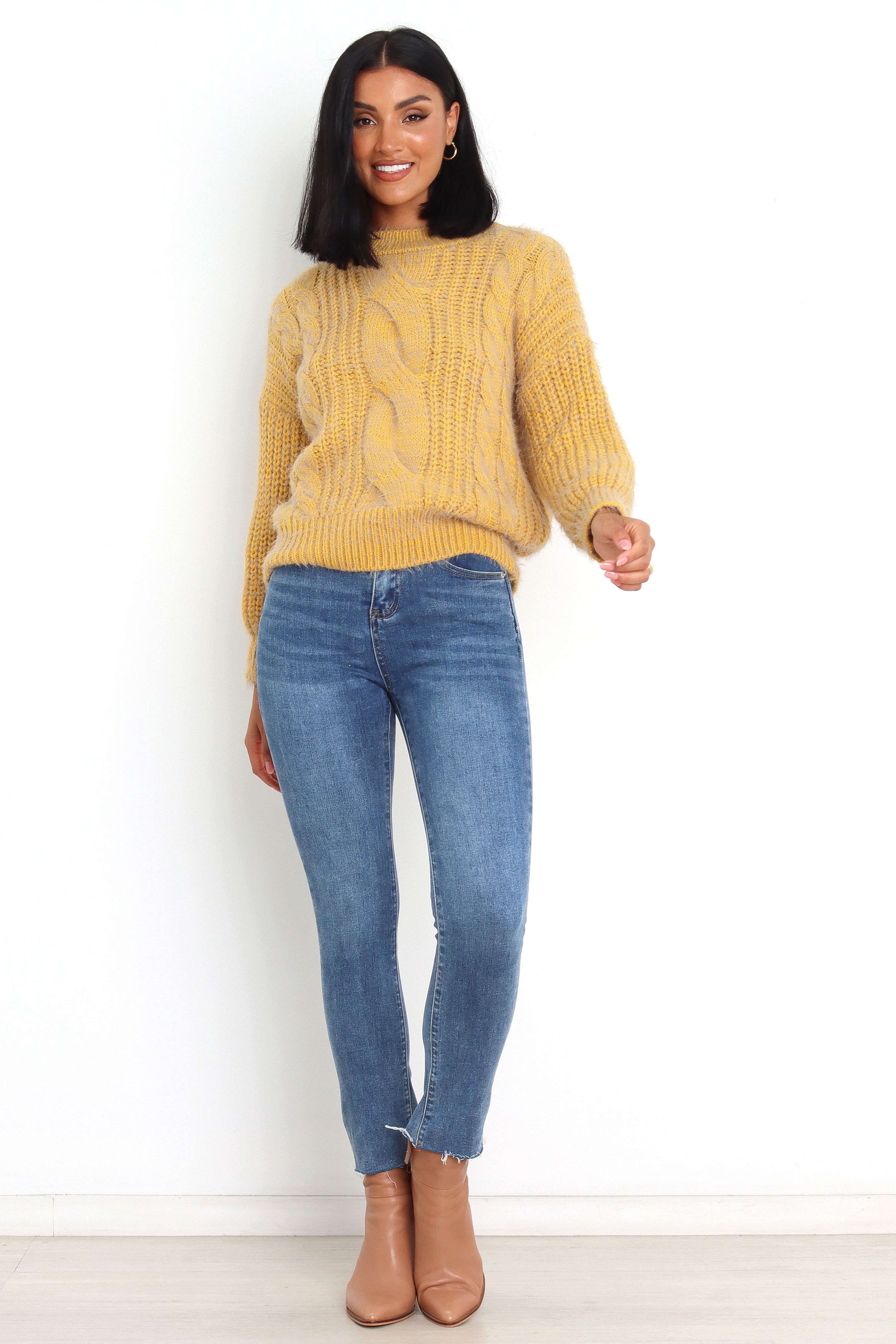 Jessica Knit Sweater - Mustard sold by Petal & Pup product image thumbnail 2