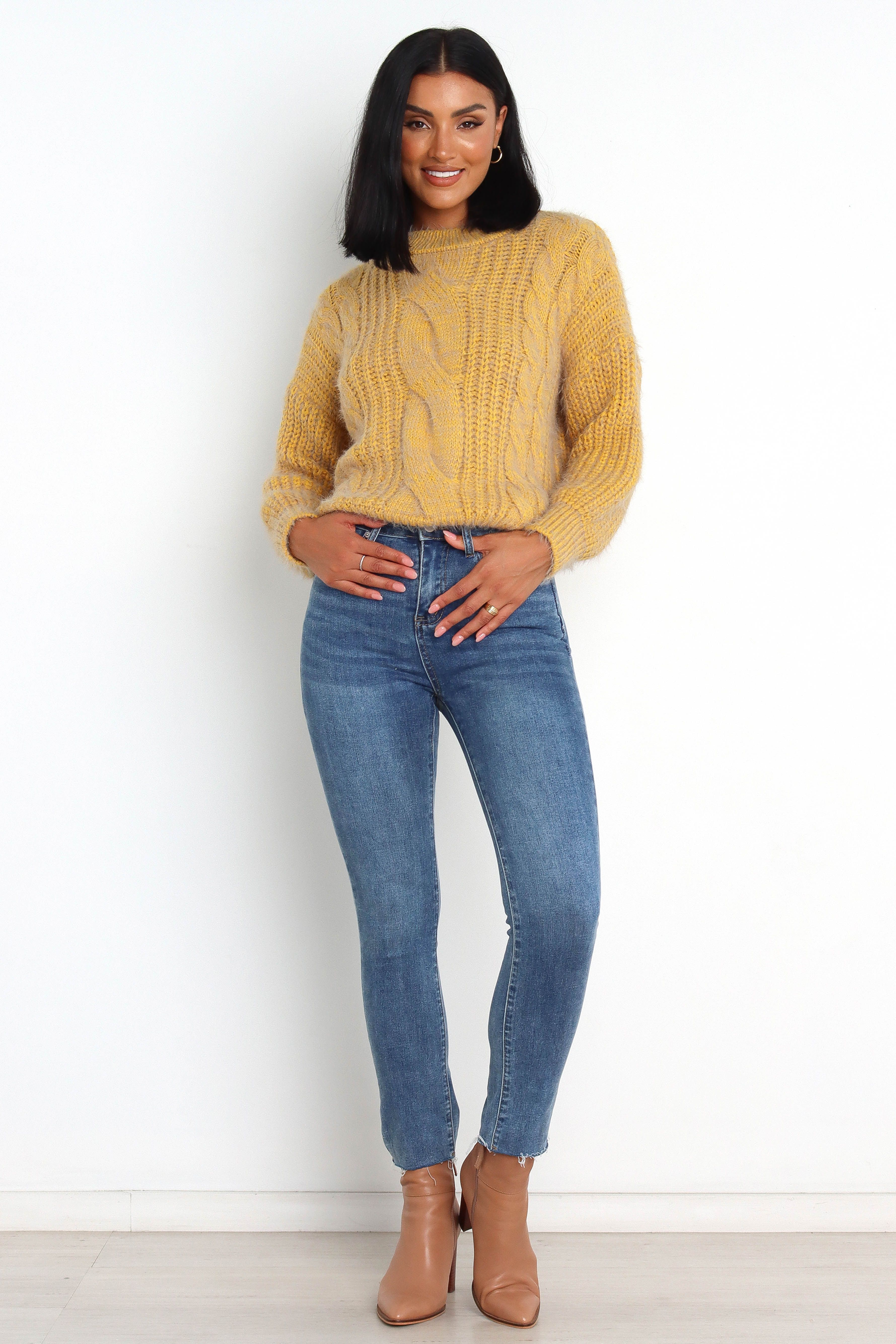 Jessica Knit Sweater - Mustard sold by Petal & Pup product image thumbnail 5