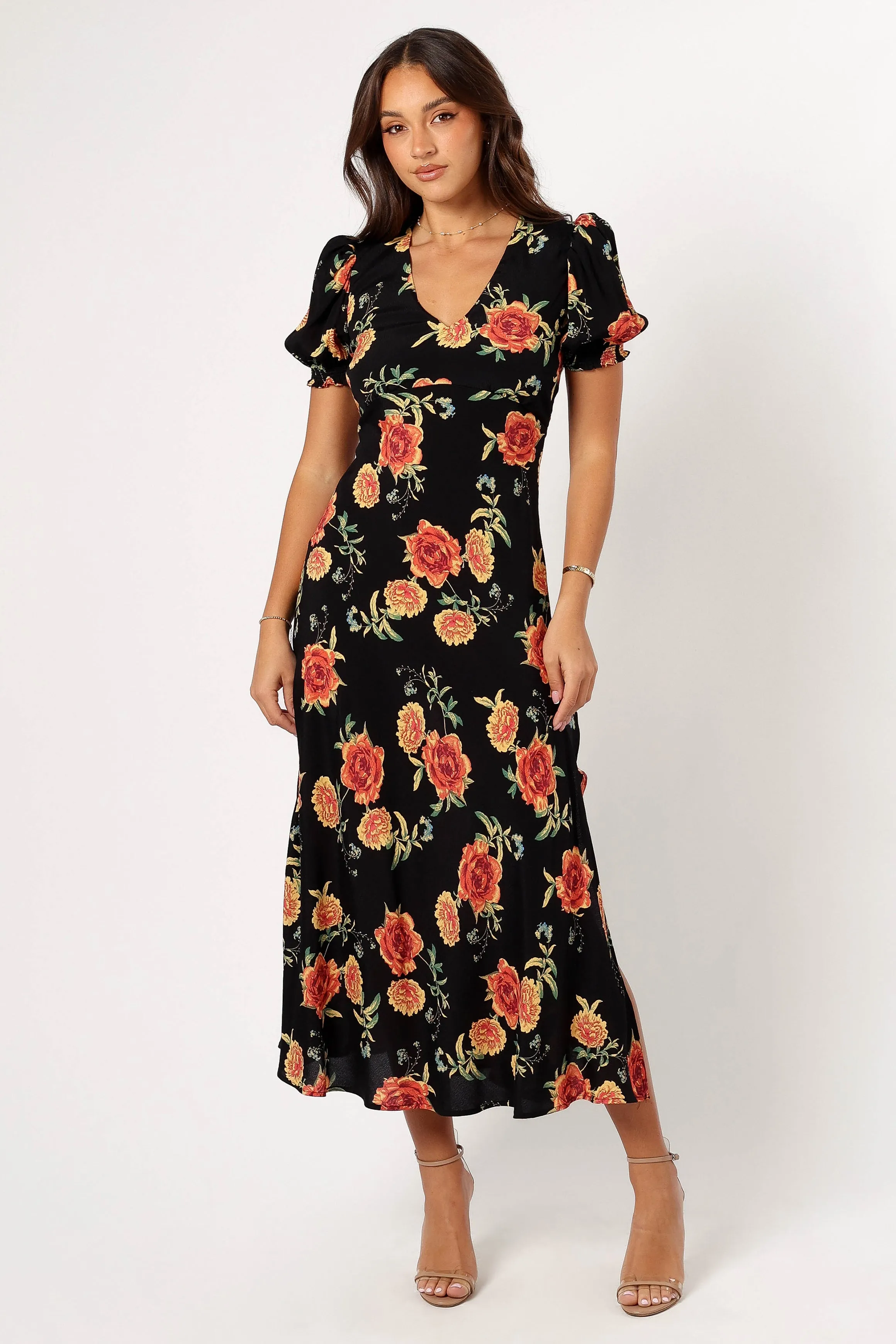 Christine Midi Dress - Sunset Floral sold by Petal & Pup product image thumbnail 2