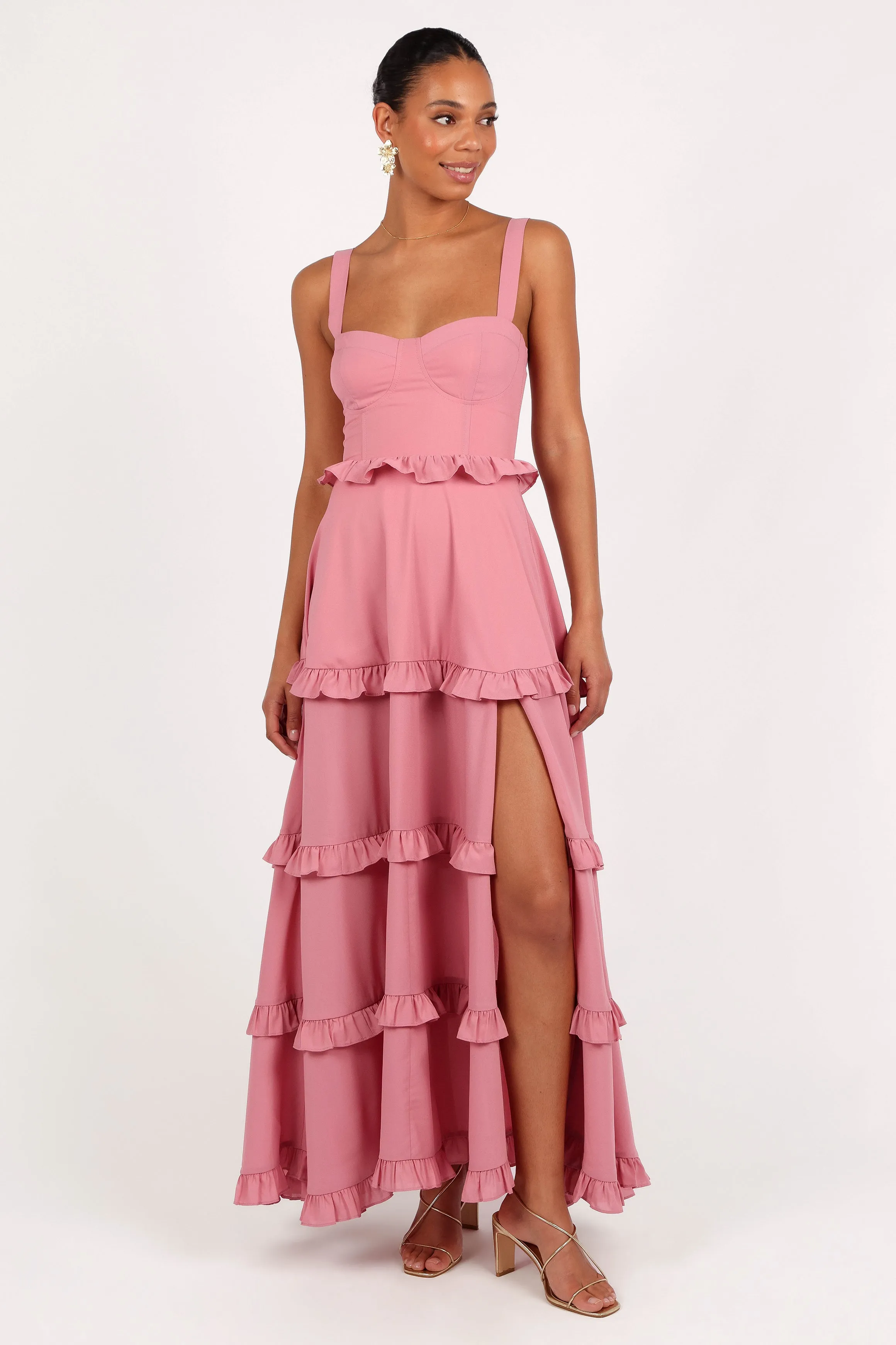Lillee Tiered Maxi Dress - Mauve sold by Petal & Pup product image thumbnail 3