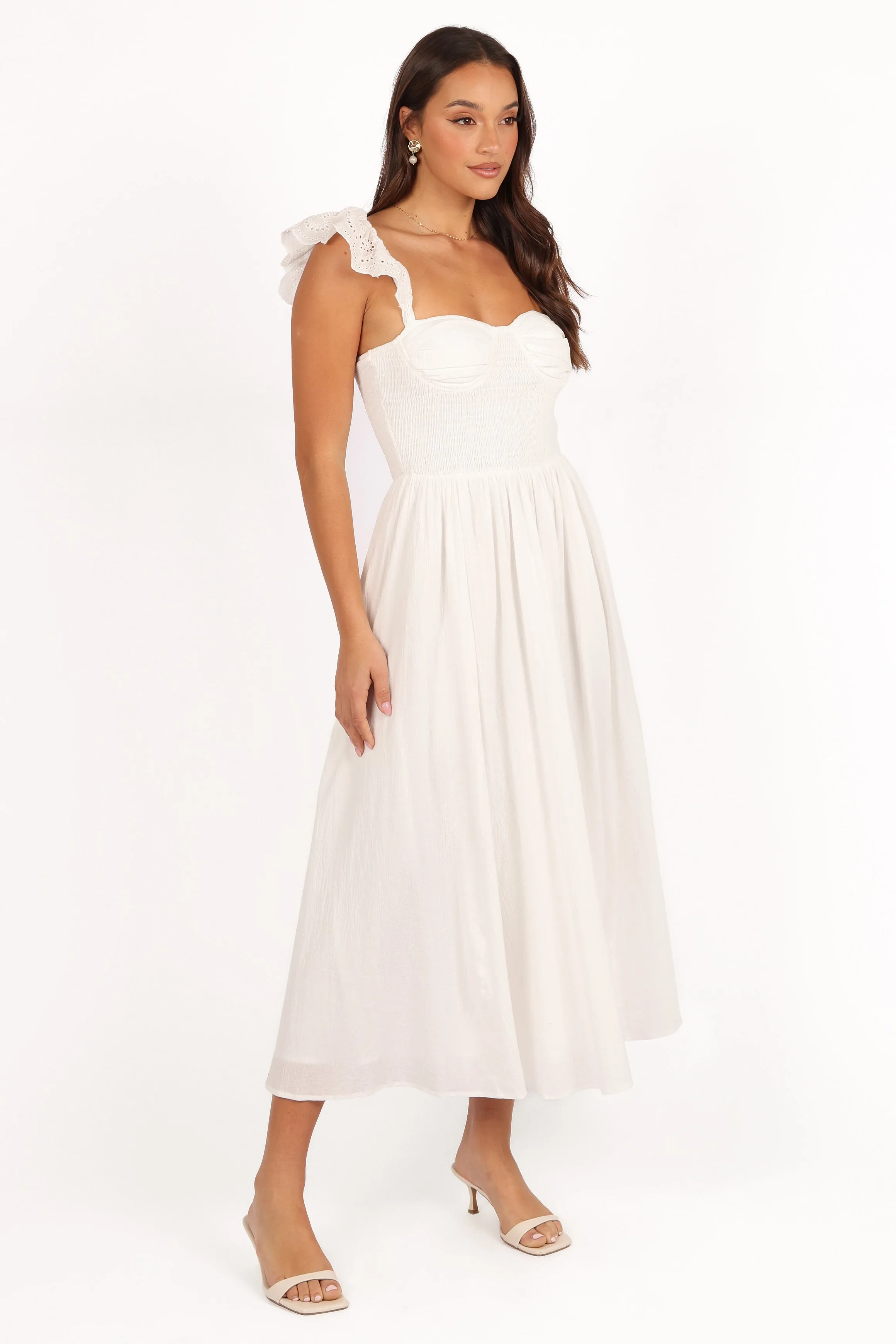 Webster Midi Dress - Off White sold by Petal & Pup product image thumbnail 5