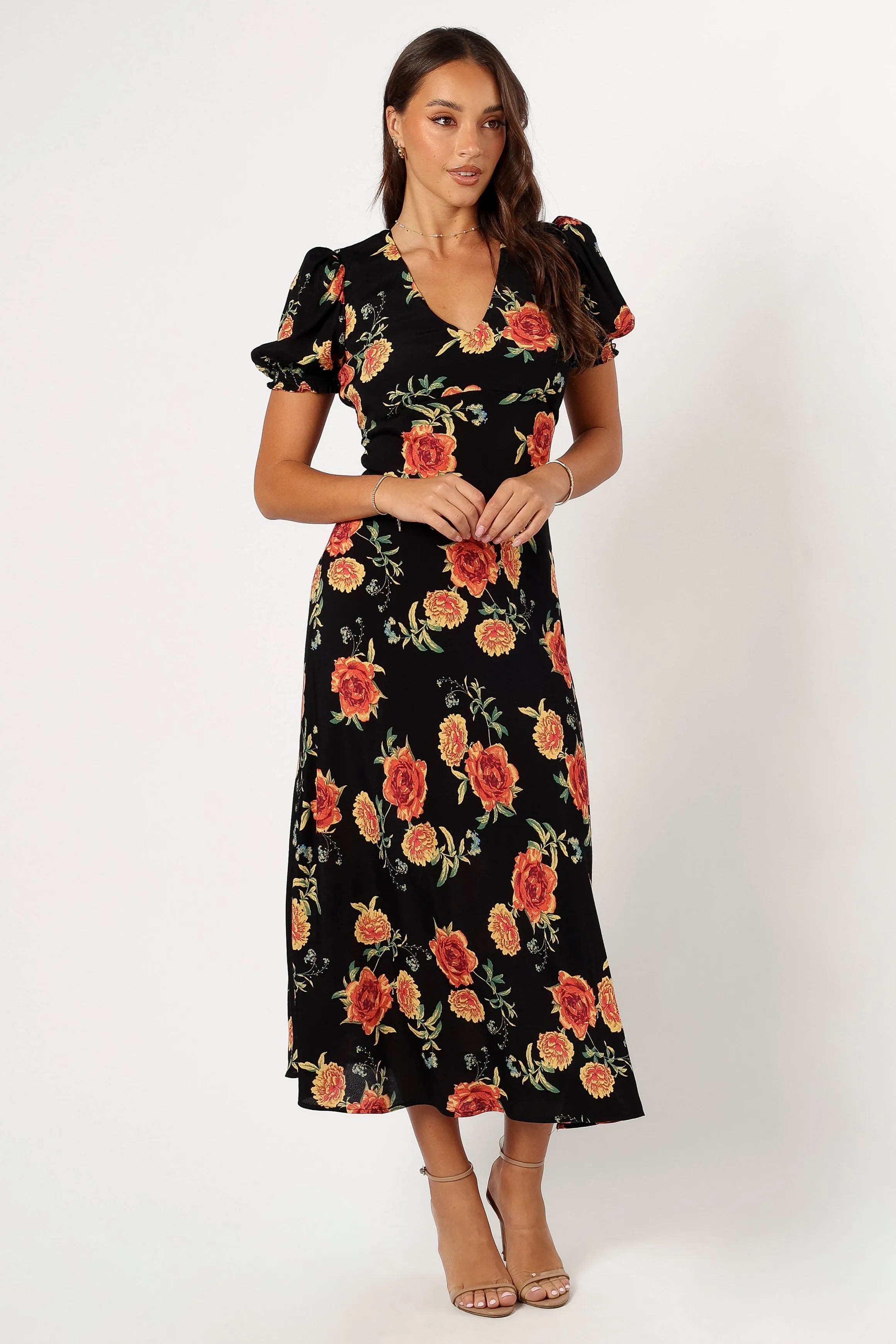 Christine Midi Dress - Sunset Floral sold by Petal & Pup product image thumbnail 5