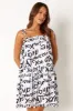 Solaris Mini Dress - Black White sold by Petal & Pup
