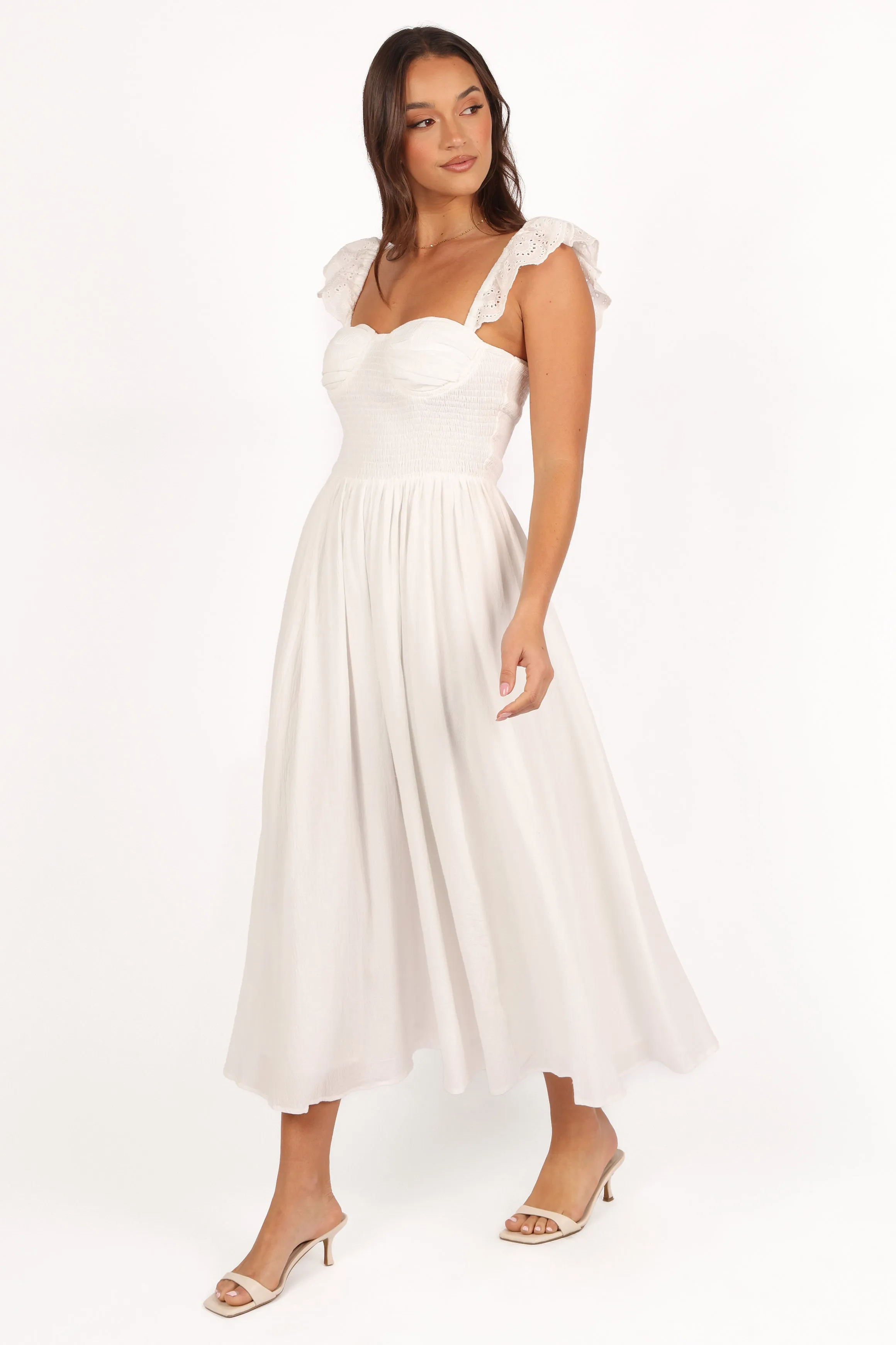 Webster Midi Dress - Off White sold by Petal & Pup product image thumbnail 3