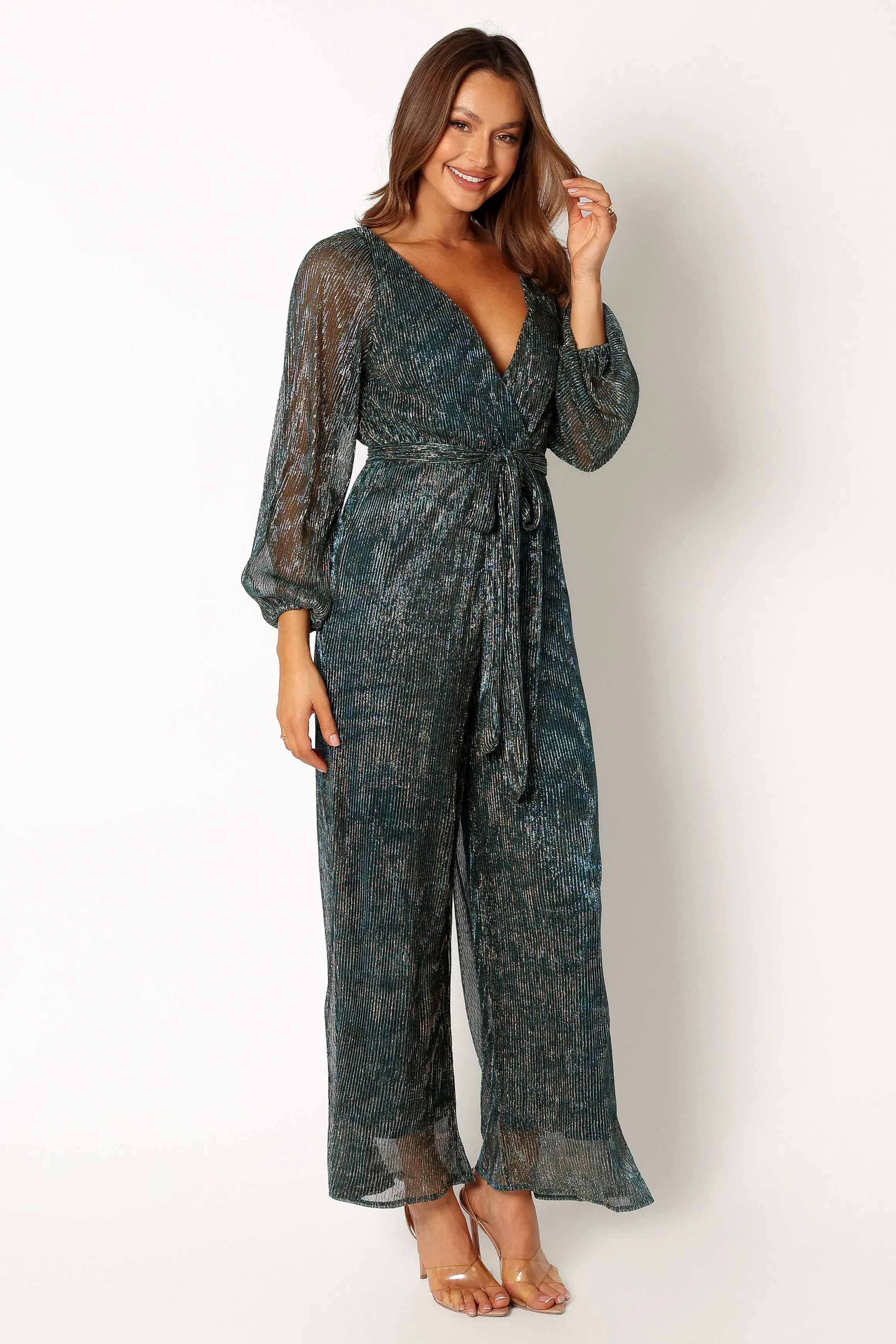 Lexi Jumpsuit - Teal sold by Petal & Pup product image thumbnail 2