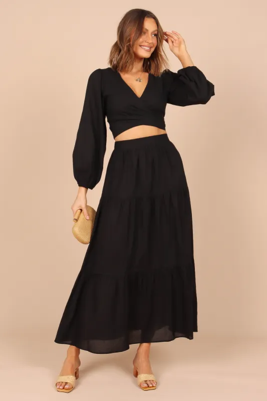 Olivia Two Piece Set - Black sold by Petal & Pup