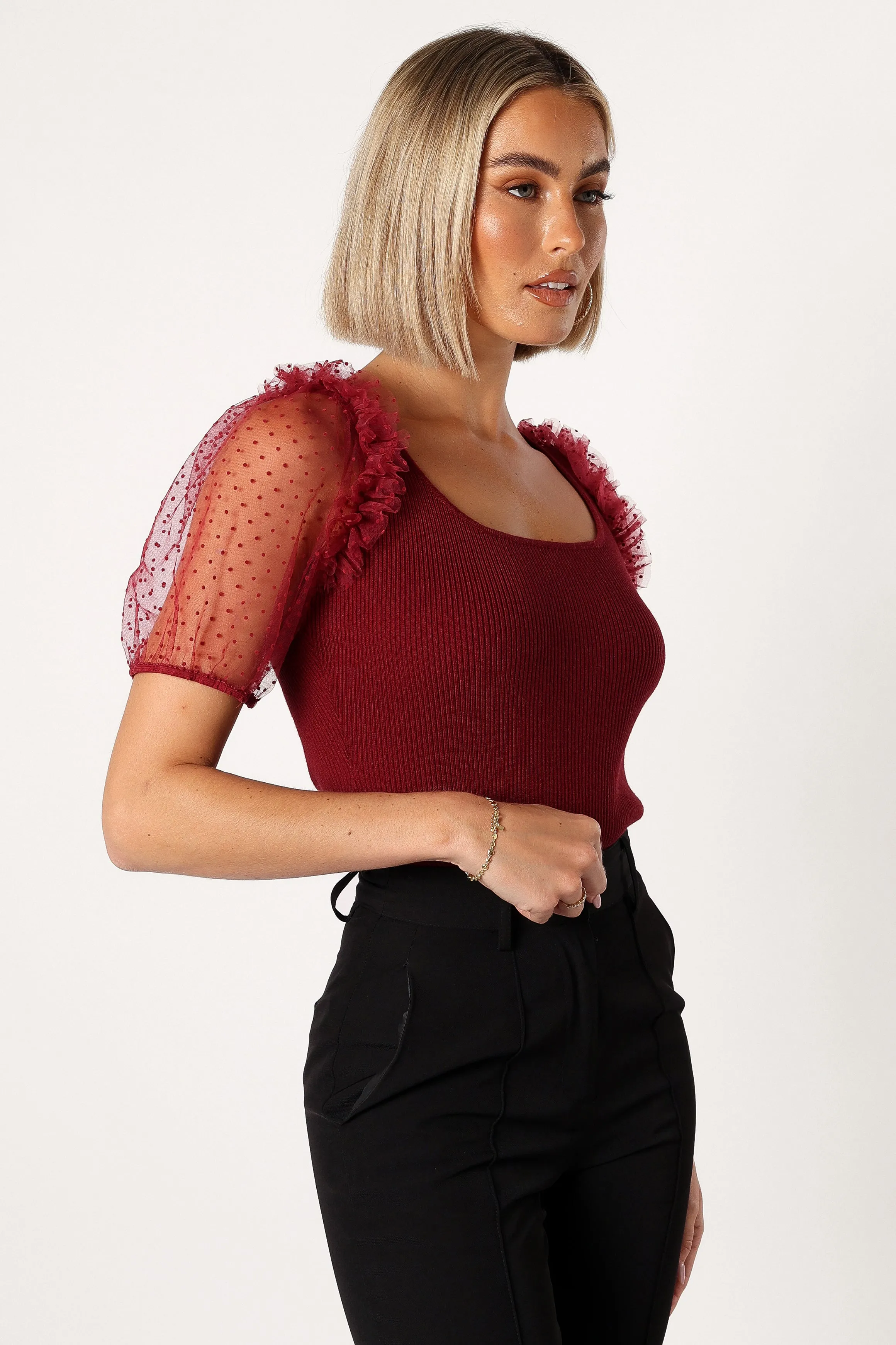 Kristen Bodysuit - Burgundy sold by Petal & Pup product image thumbnail 5
