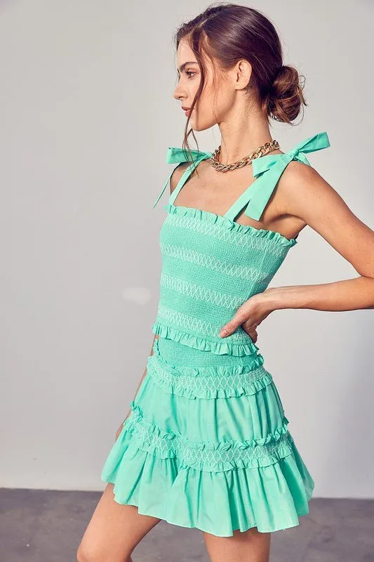 Nancy Smocked Top - Jade sold by Petal & Pup product image thumbnail 2