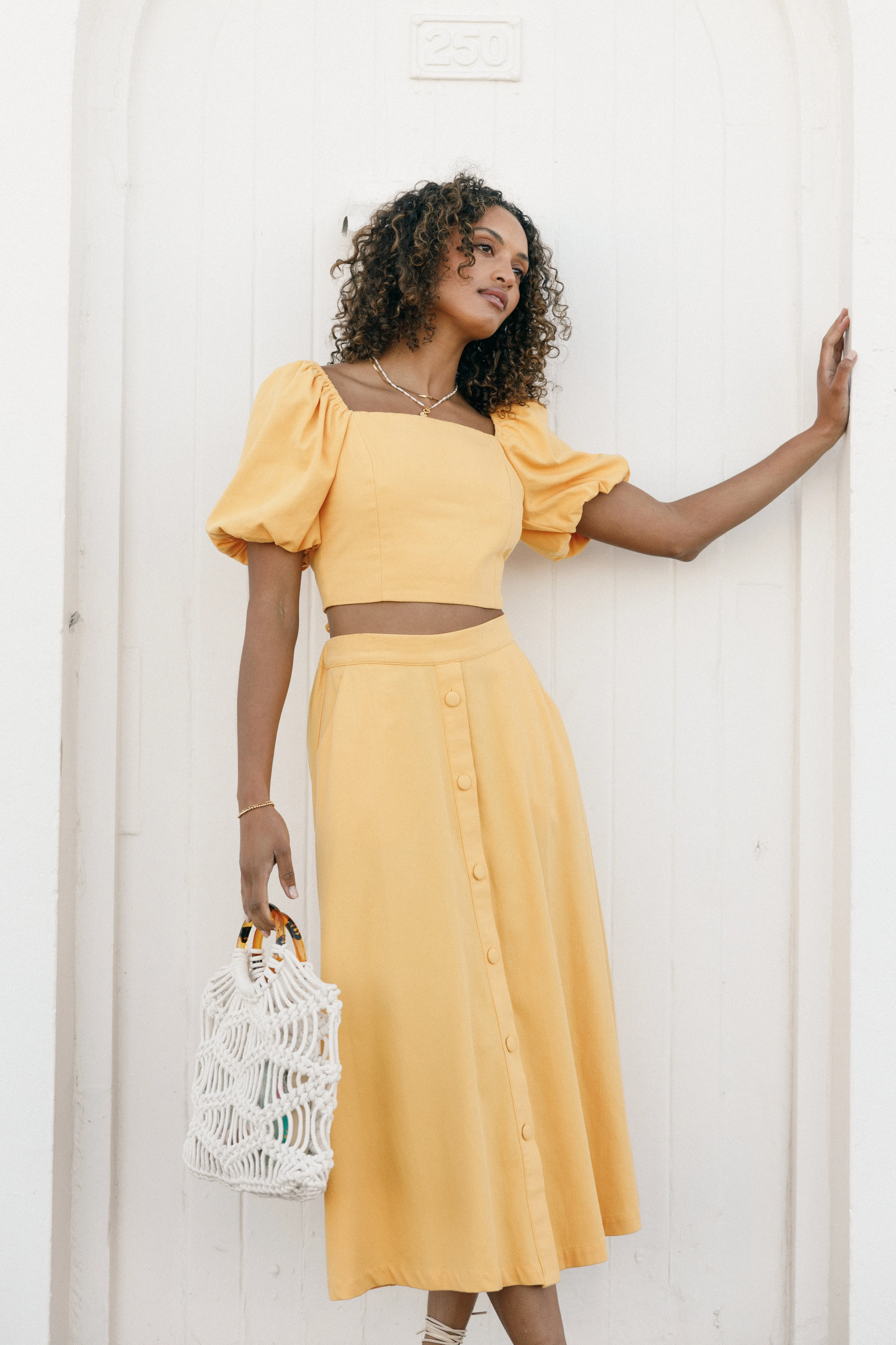 Mave Midi Skirt - Sunflower sold by Petal & Pup