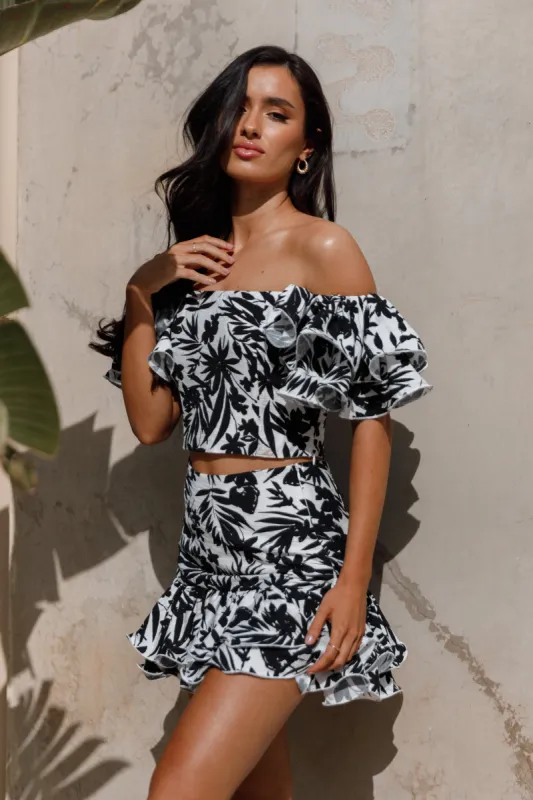 Adriana Mini Skirt - Black sold by Petal & Pup