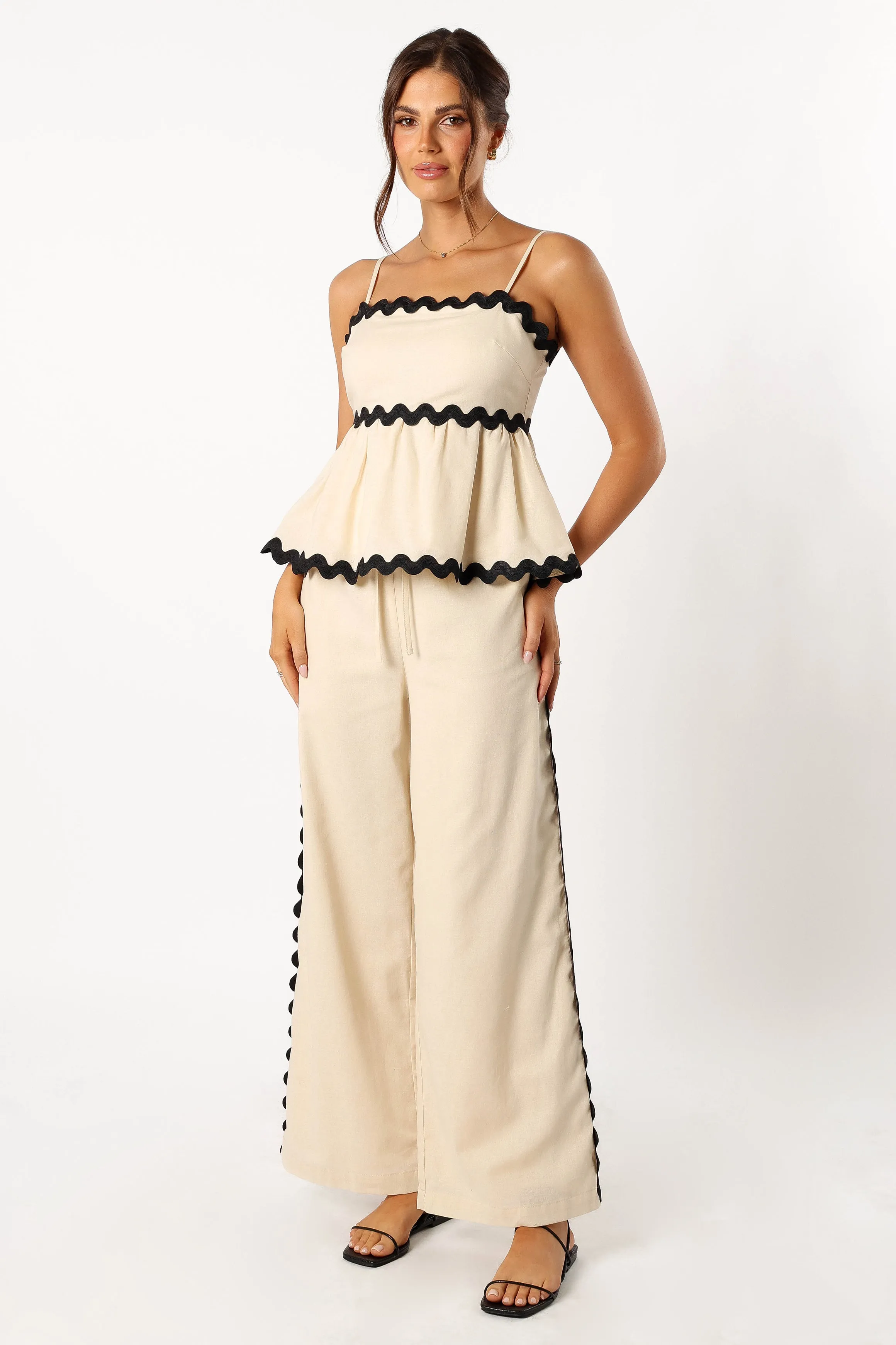 Mollymook Top - Cream Black sold by Petal & Pup product image thumbnail 4