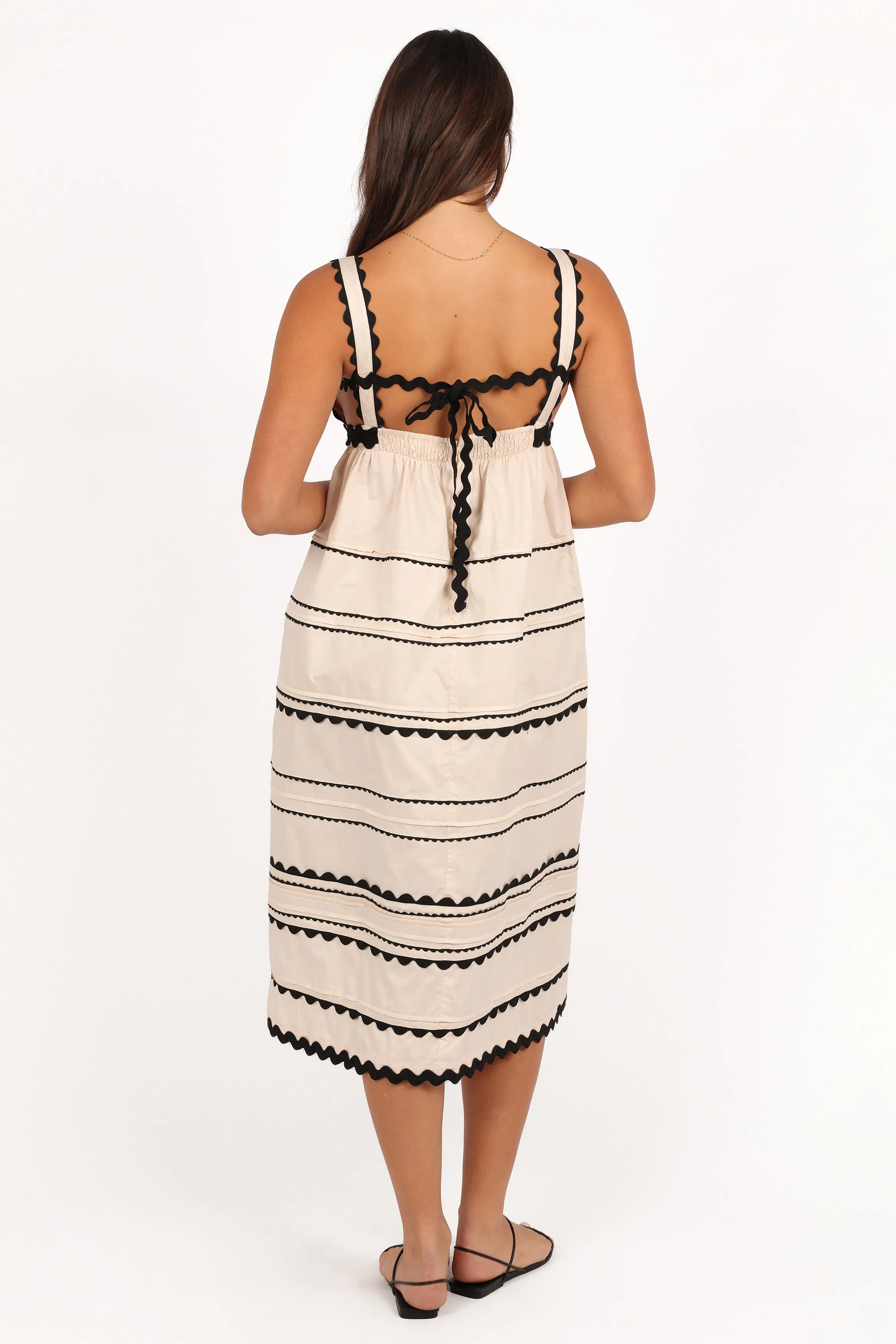 Jeanie Midi Dress - Natural sold by Petal & Pup product image thumbnail 4