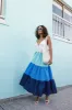 Emilee Maxi Dress - Blue Multi sold by Petal & Pup