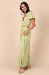 Cecily High Waisted Maxi Skirt - Sage sold by Petal & Pup