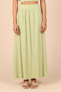 Cecily High Waisted Maxi Skirt - Sage sold by Petal & Pup