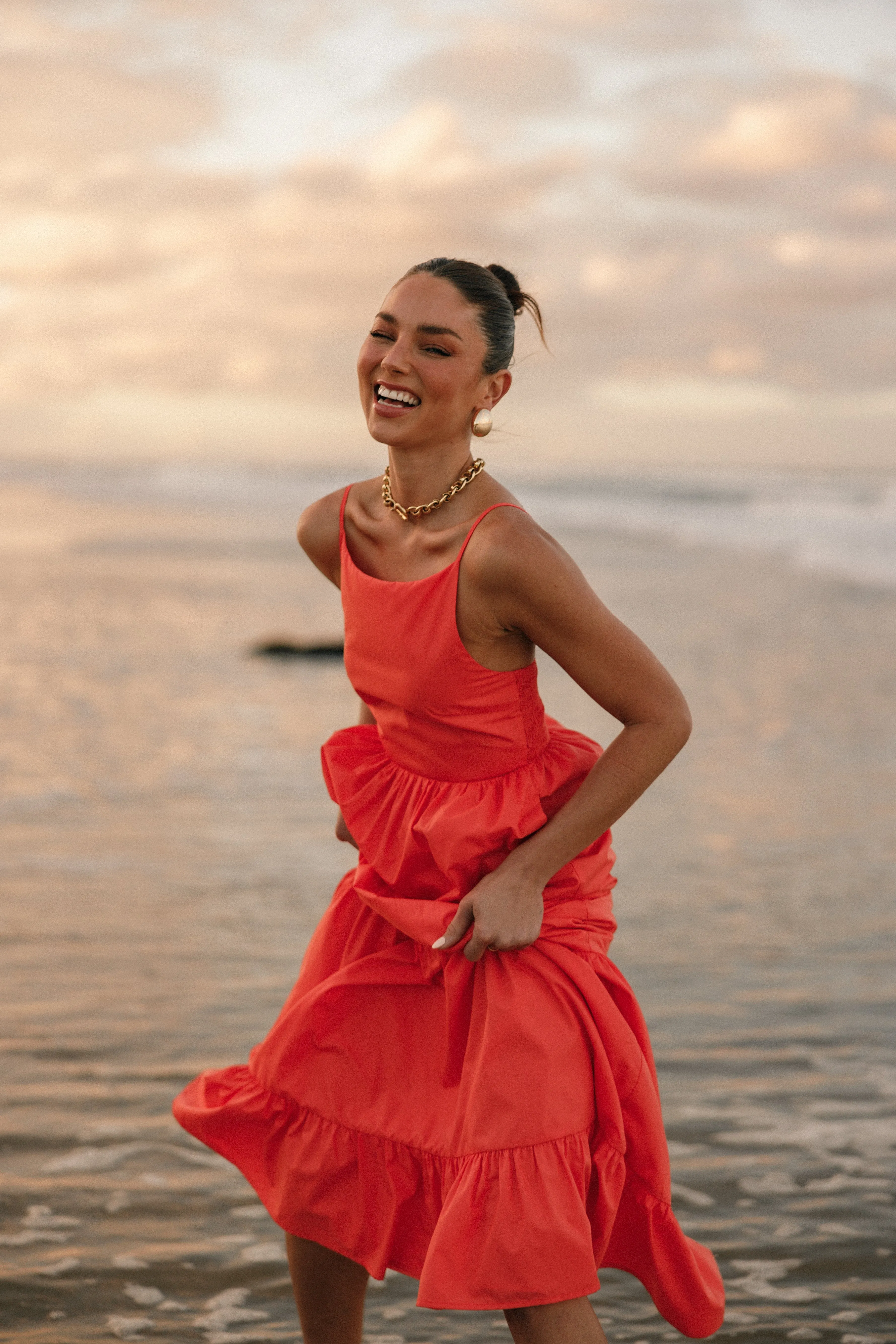 Blakely Maxi Dress - Orange sold by Petal & Pup