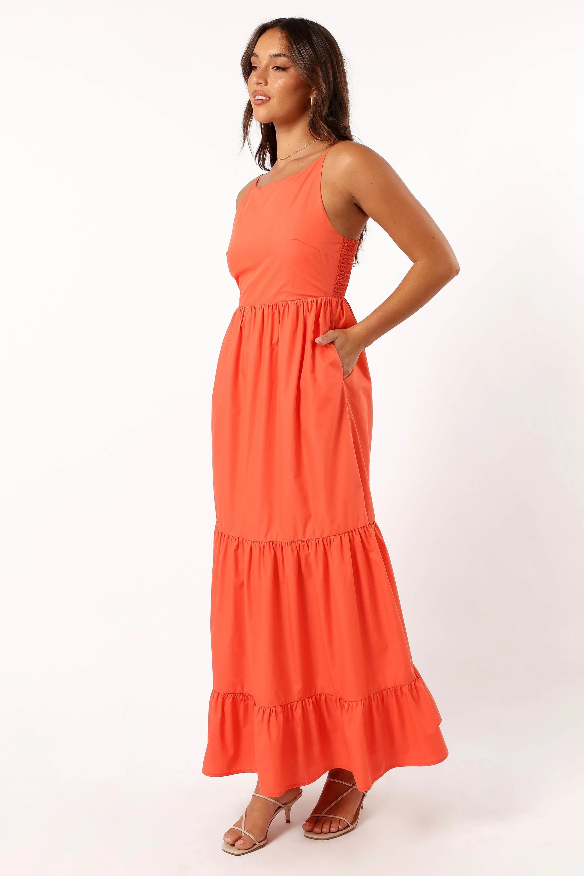 Blakely Maxi Dress - Orange sold by Petal & Pup product image thumbnail 5