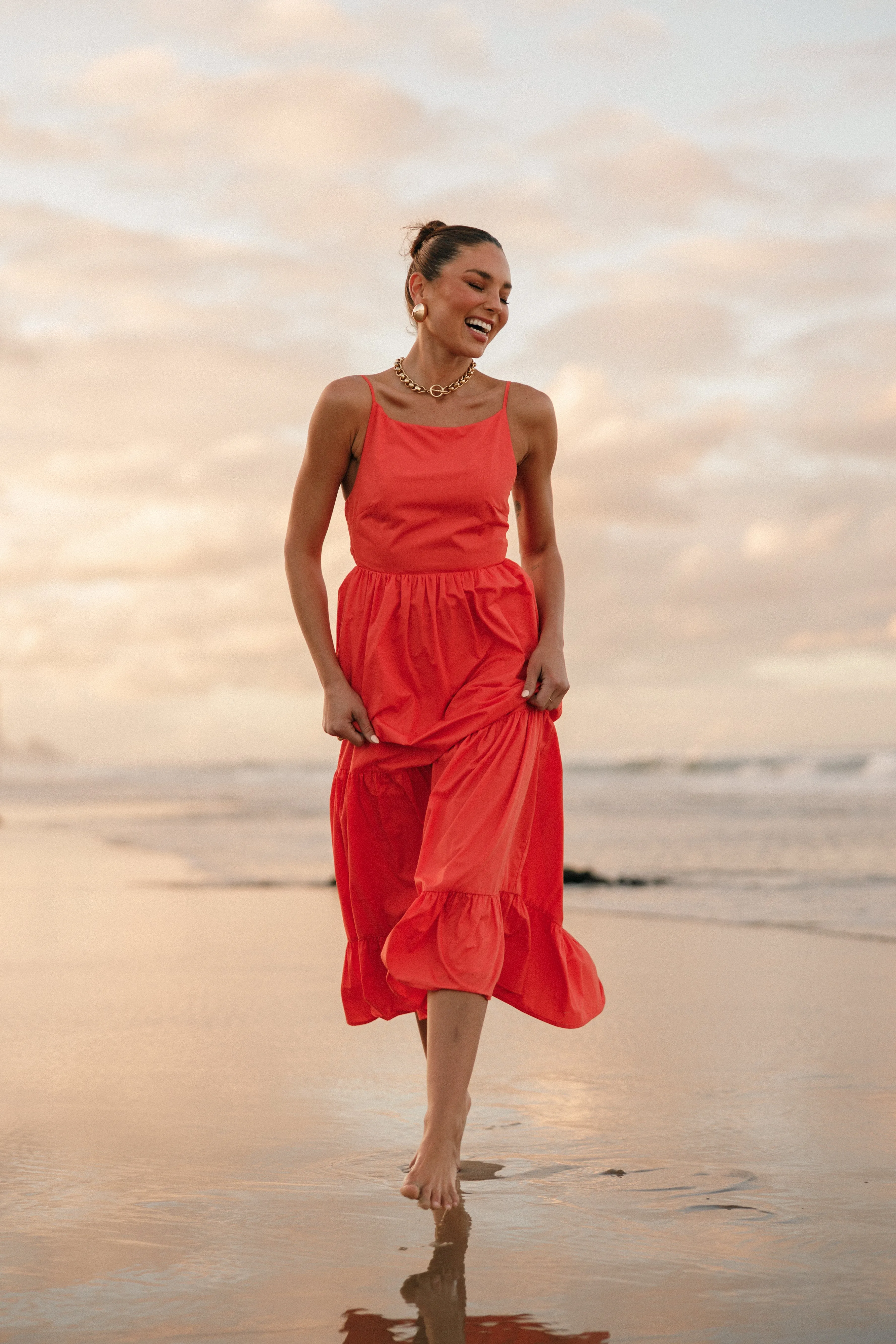 Blakely Maxi Dress - Orange sold by Petal & Pup product image thumbnail 2