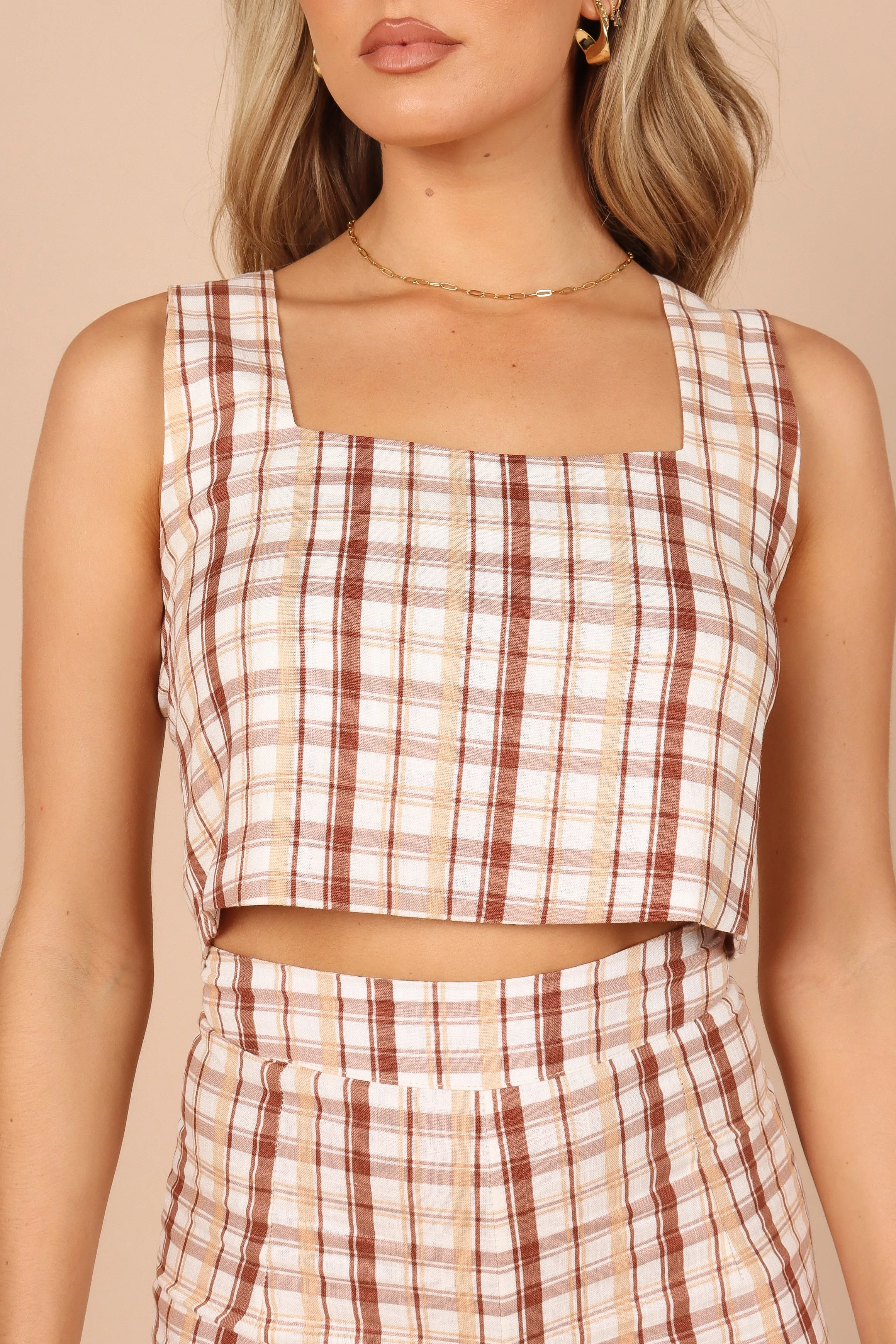 Anita Cropped Top - Beige sold by Petal & Pup product image thumbnail 3