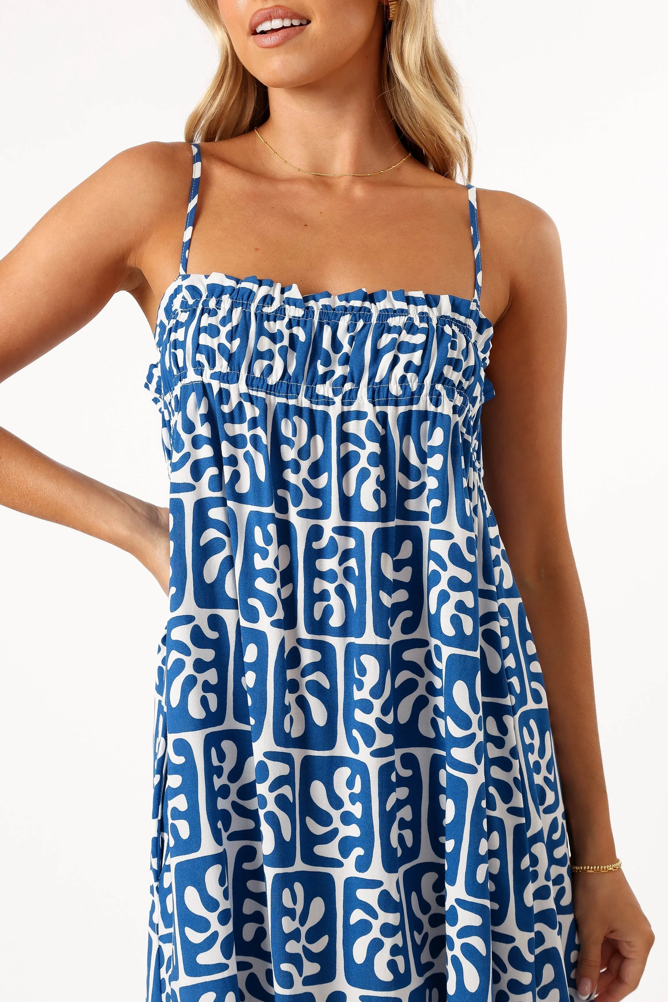 Neroda Mini Dress - Blue Print sold by Petal & Pup product image thumbnail 2