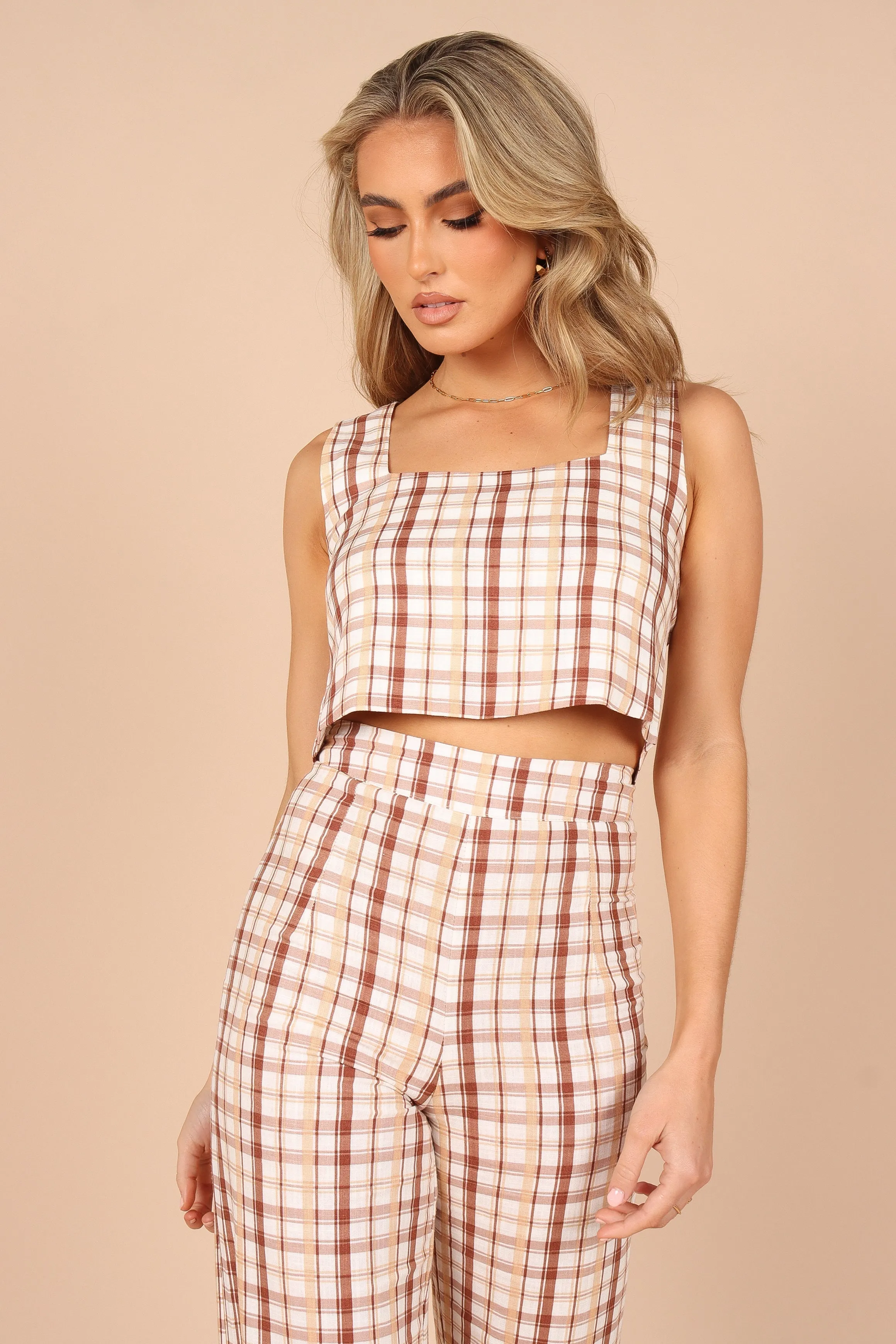 Anita Cropped Top - Beige sold by Petal & Pup product image thumbnail 4