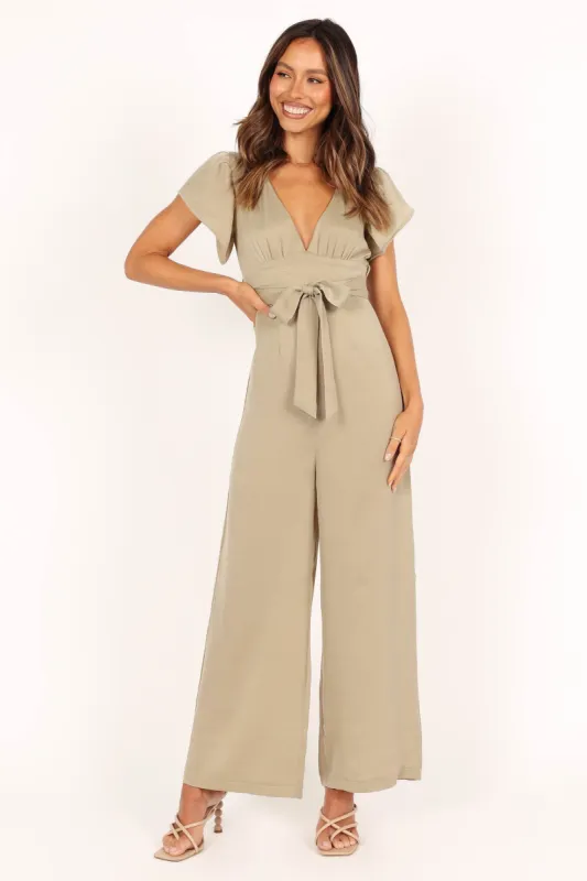 Orin Jumpsuit - Olive sold by Petal & Pup