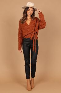 Hinterland Knit Sweater - Rust sold by Petal & Pup