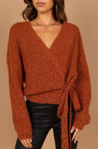 Hinterland Knit Sweater - Rust sold by Petal & Pup