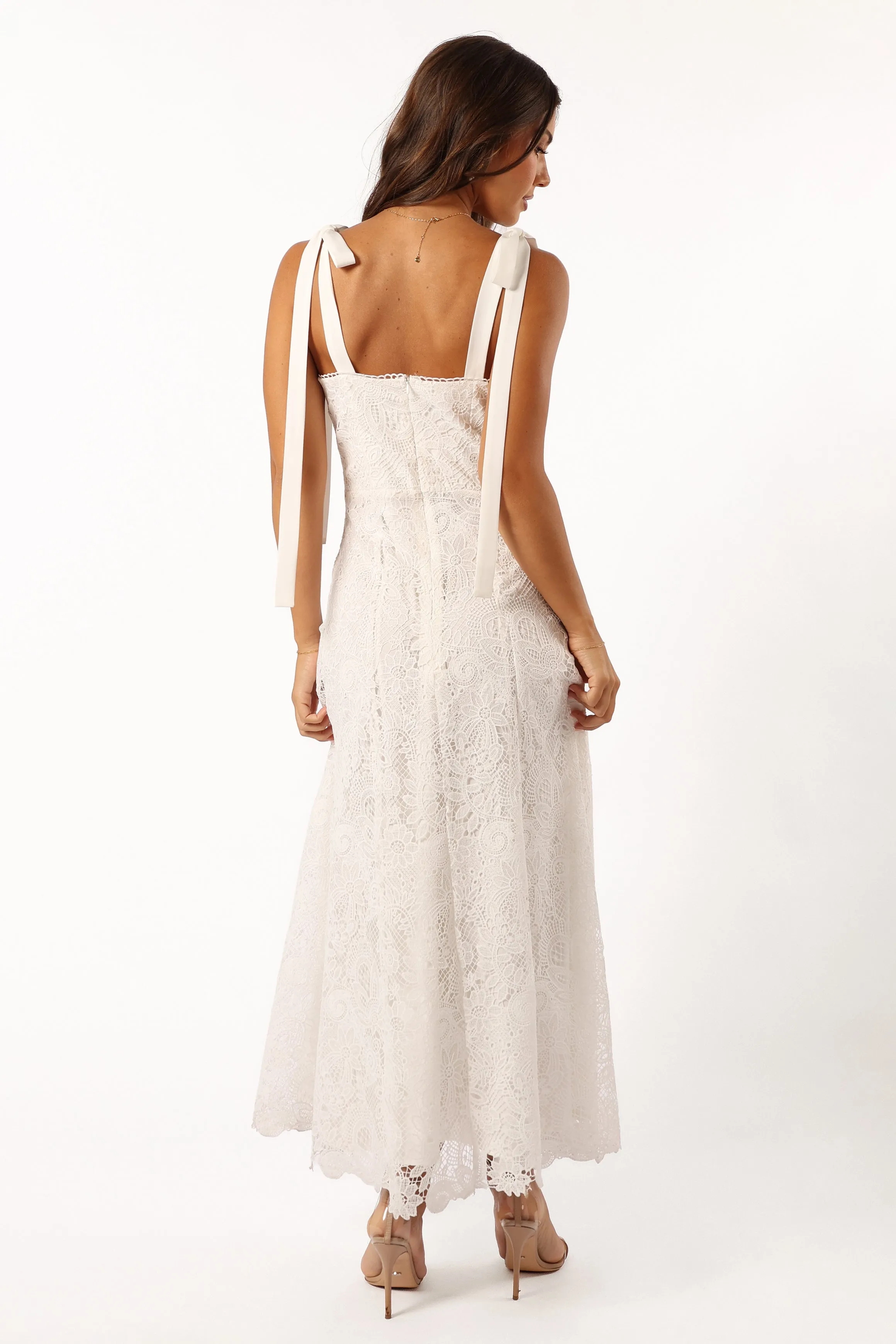 Jagger Midi Lace Dress - White sold by Petal & Pup product image thumbnail 3
