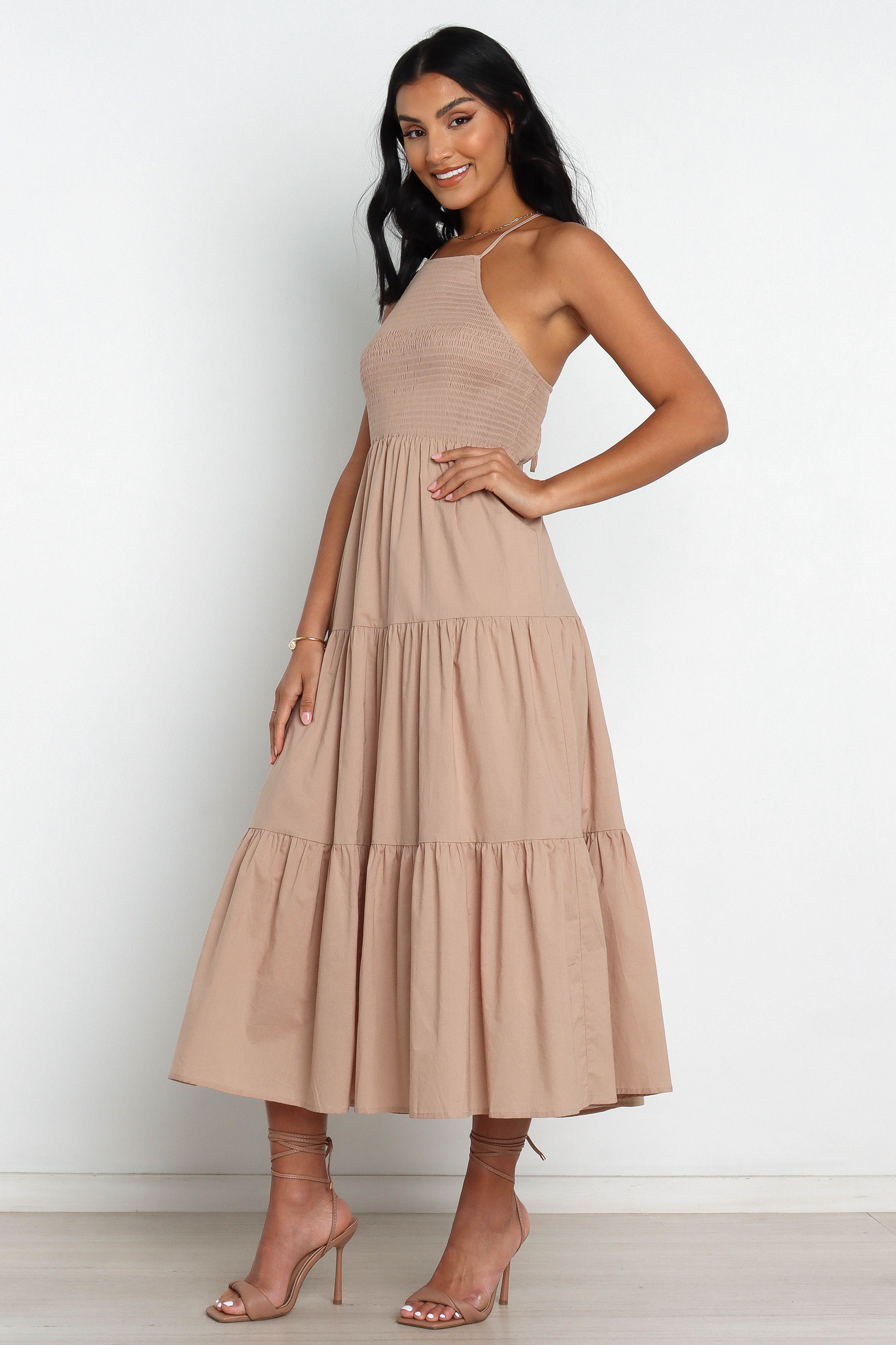 Sophia Dress - Beige sold by Petal & Pup product image thumbnail 3