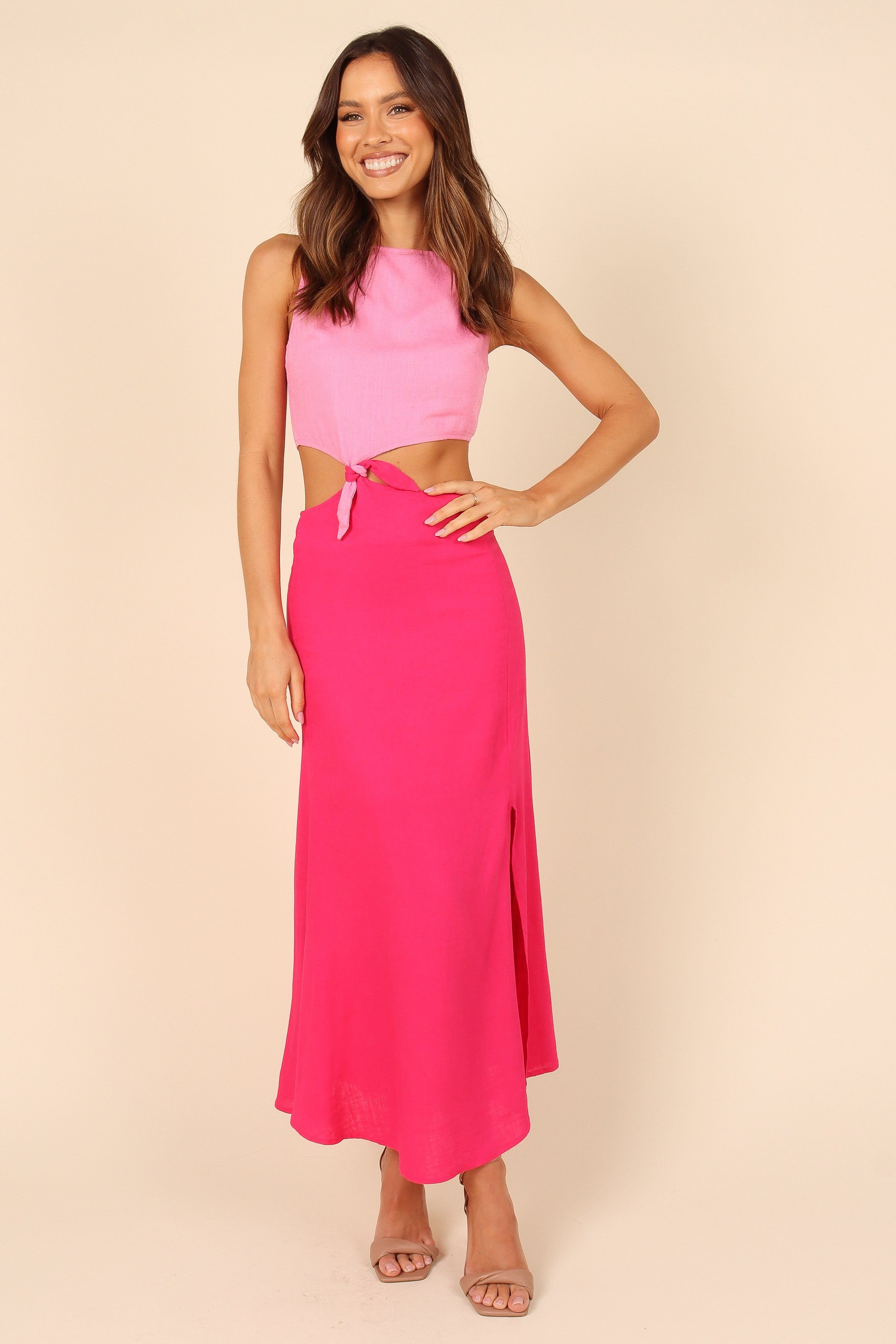 Gabby Cut Out Dress - Pink Splice sold by Petal & Pup product image thumbnail 3