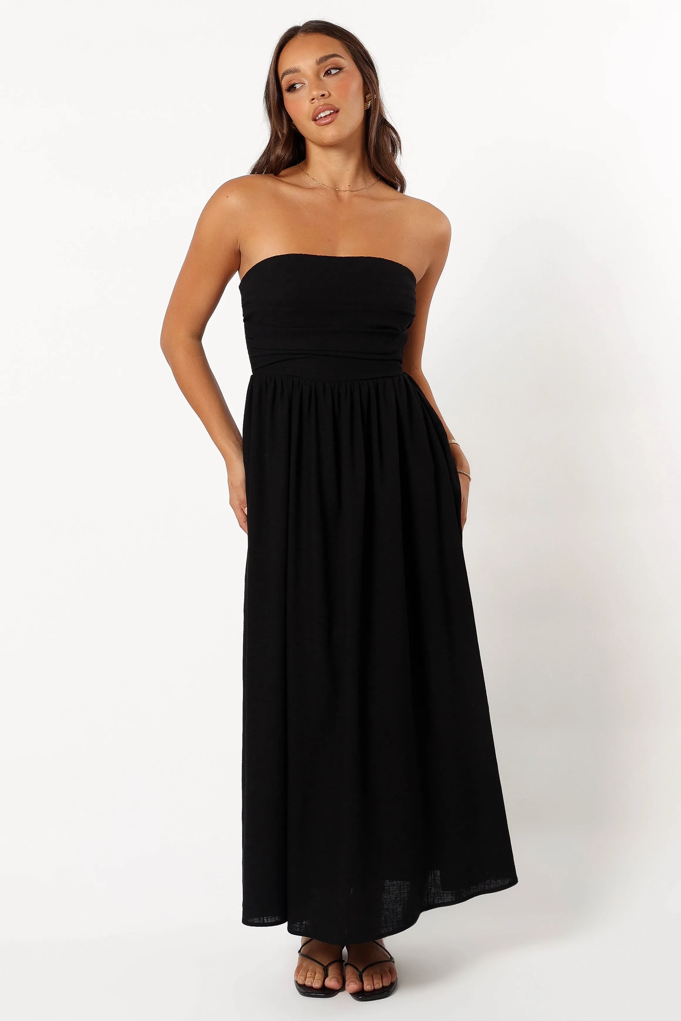 Kayt Strapless Dress - Black sold by Petal & Pup product image thumbnail 4
