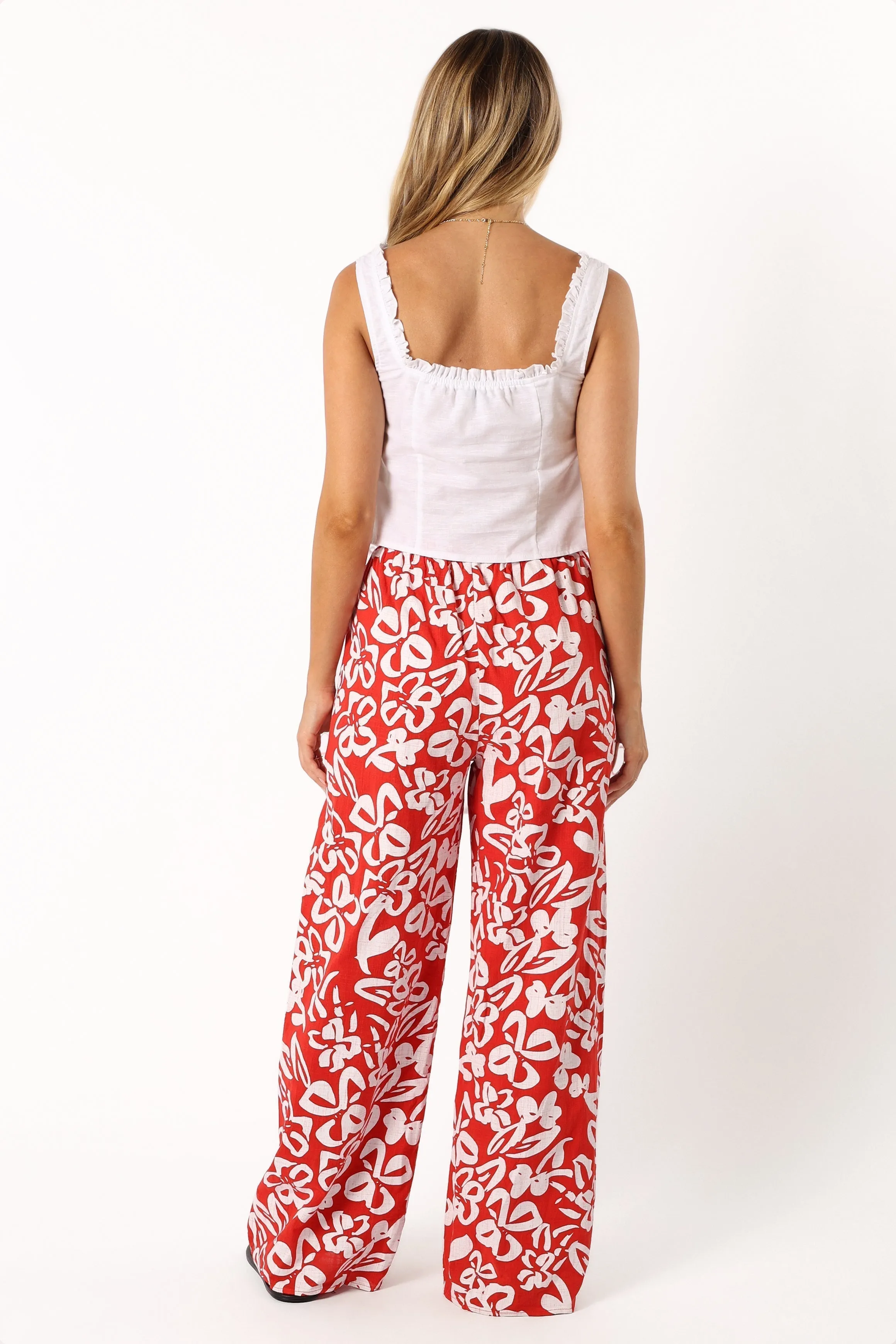 Luna Pants - Red Floral sold by Petal & Pup product image thumbnail 5