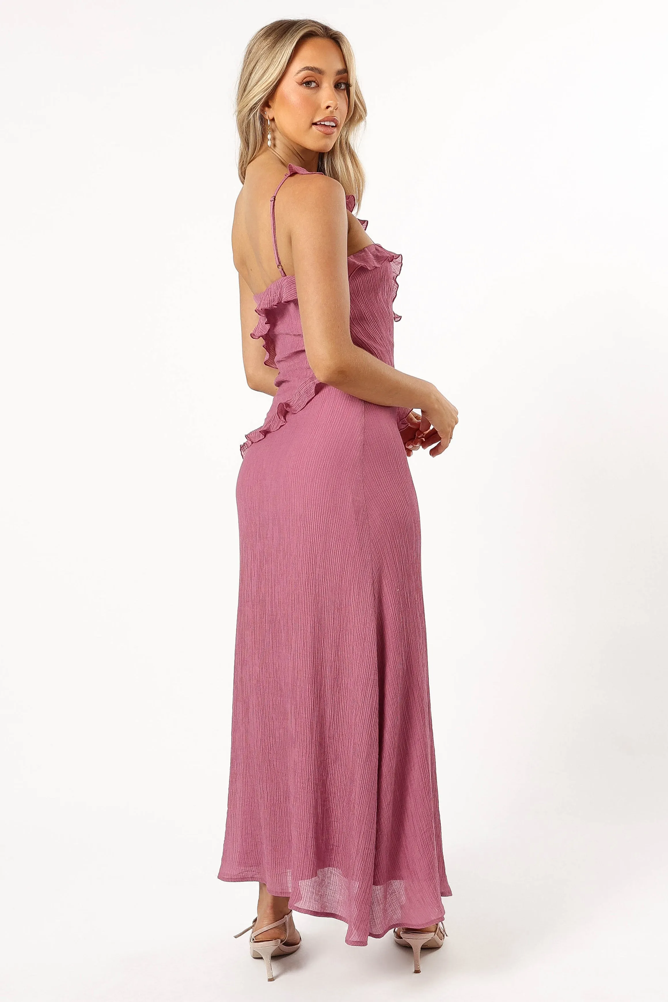 Ainslee One Shoulder Maxi Dress - Pink sold by Petal & Pup product image thumbnail 5