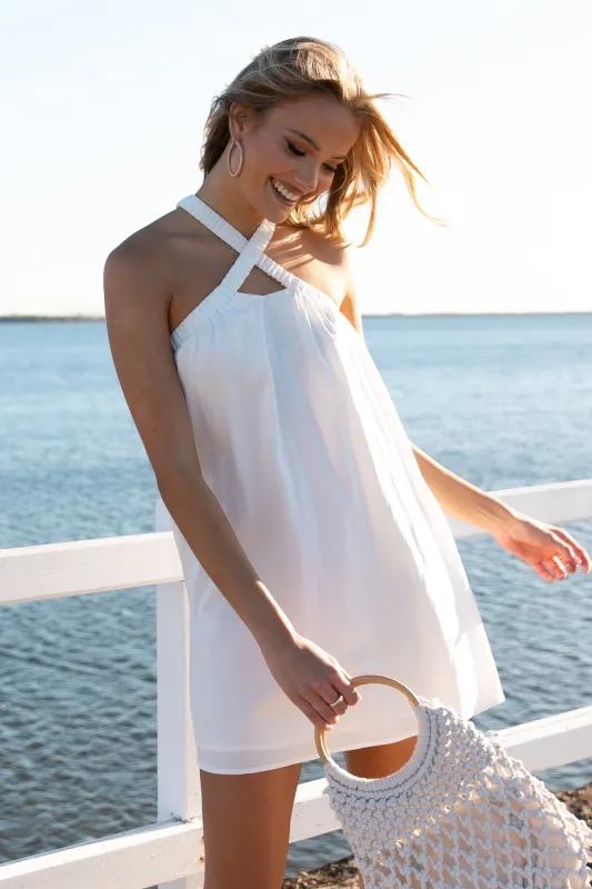 Lara Mini Dress - Ivory sold by Petal & Pup