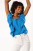 Danica Ruffle Top - Blue sold by Petal & Pup