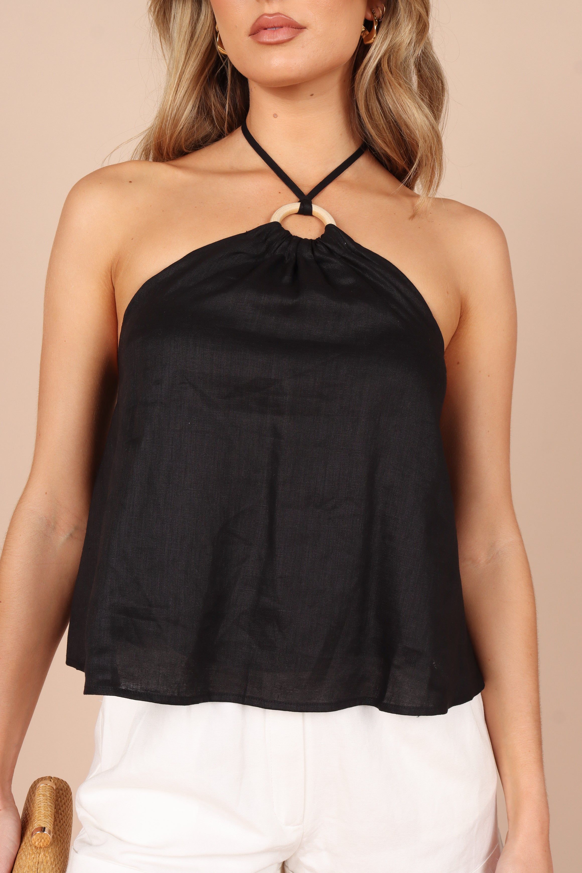 Kelly Halter Neck Top - Black sold by Petal & Pup product image thumbnail 5