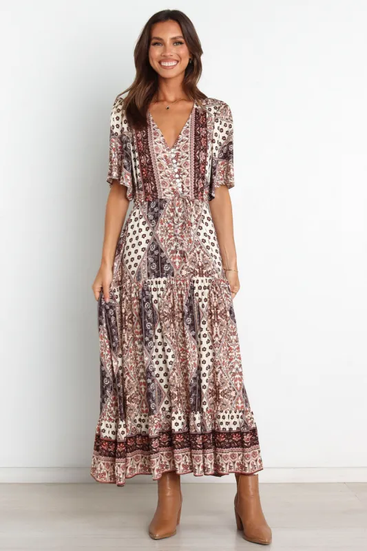 Kendra Dress - Brown sold by Petal & Pup