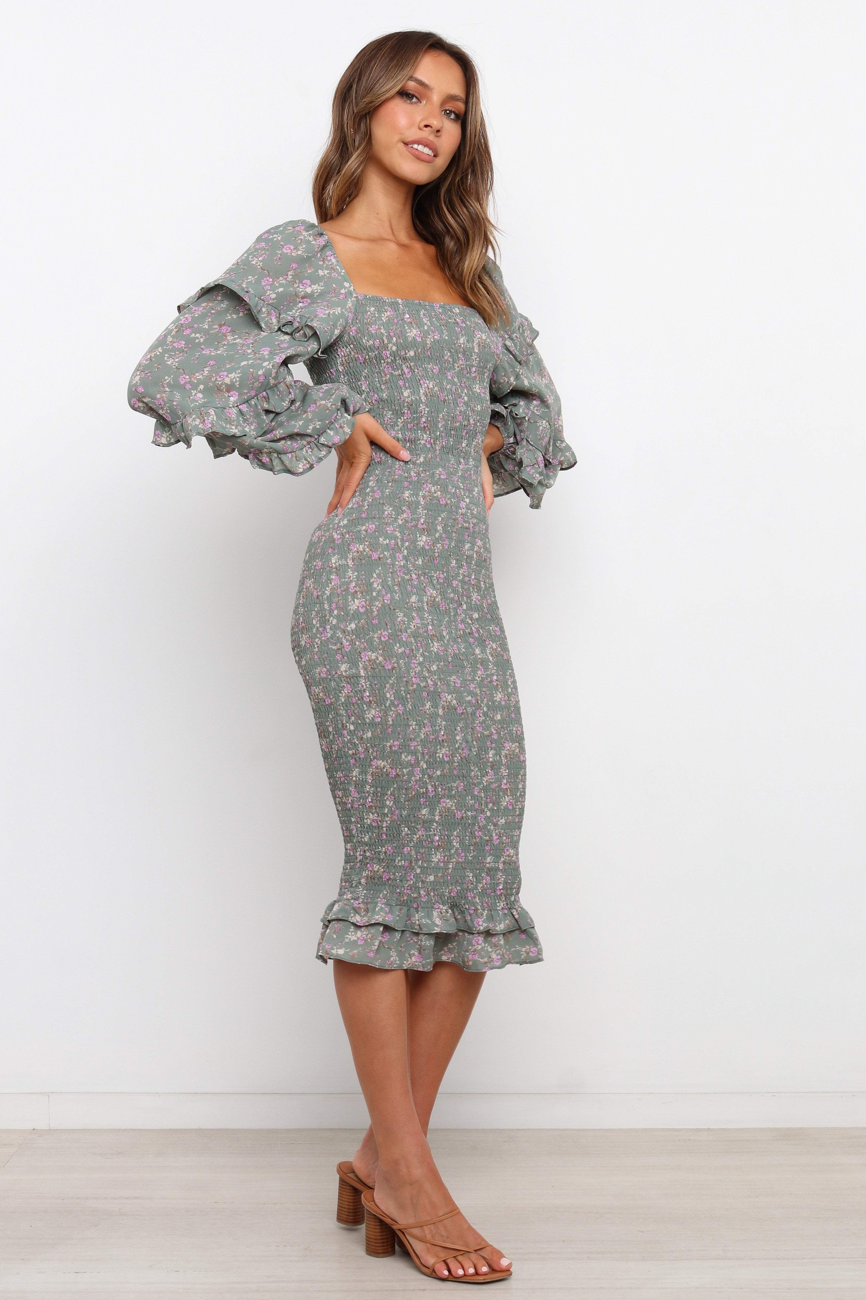 Leia Dress - Sage sold by Petal & Pup product image thumbnail 7