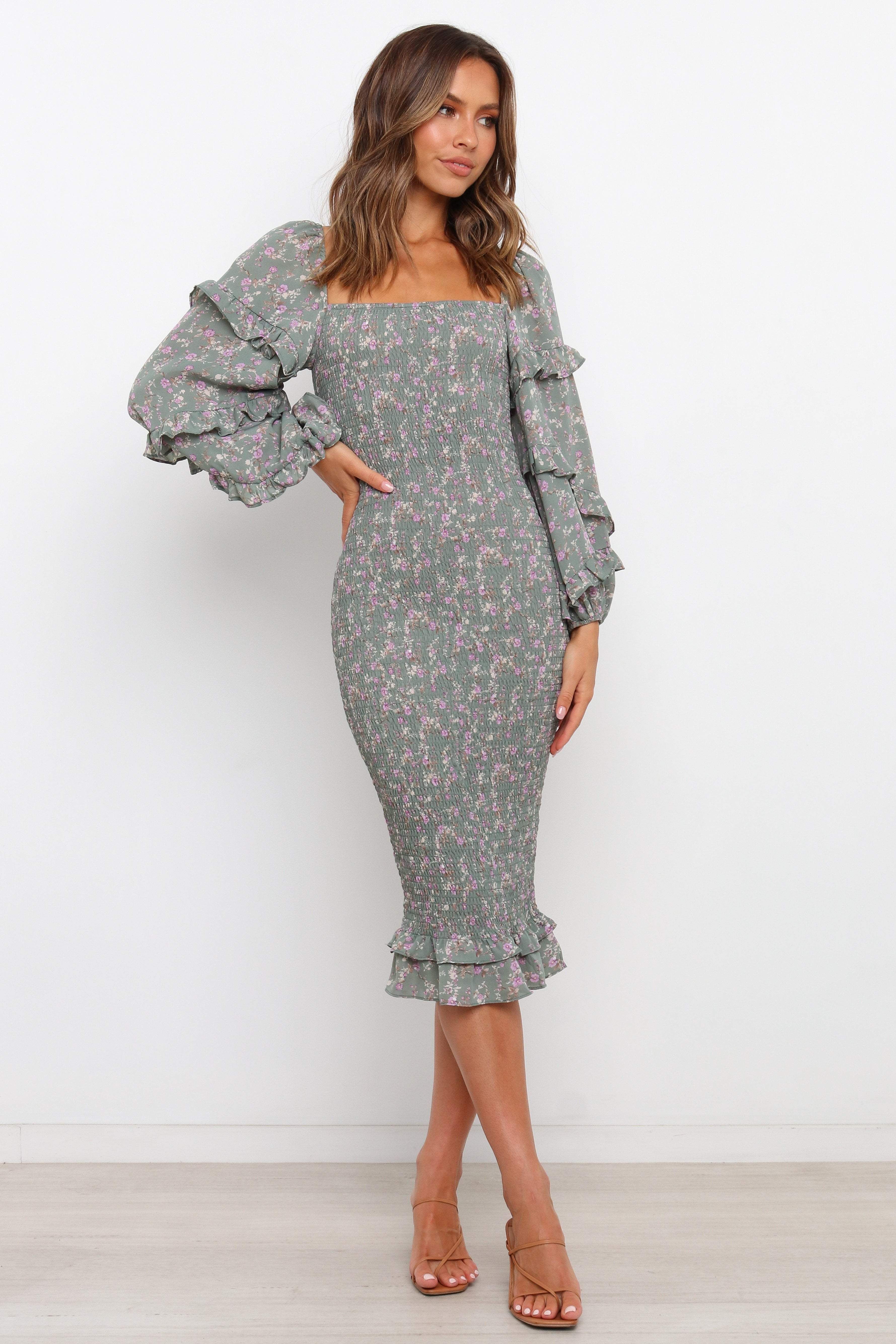 Leia Dress - Sage sold by Petal & Pup product image thumbnail 4