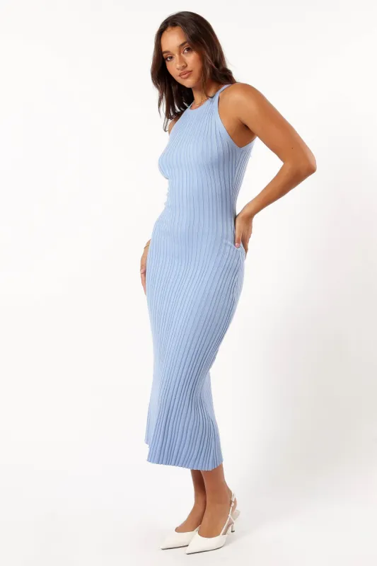Brighton Maxi Dress - Dusty Blue sold by Petal & Pup