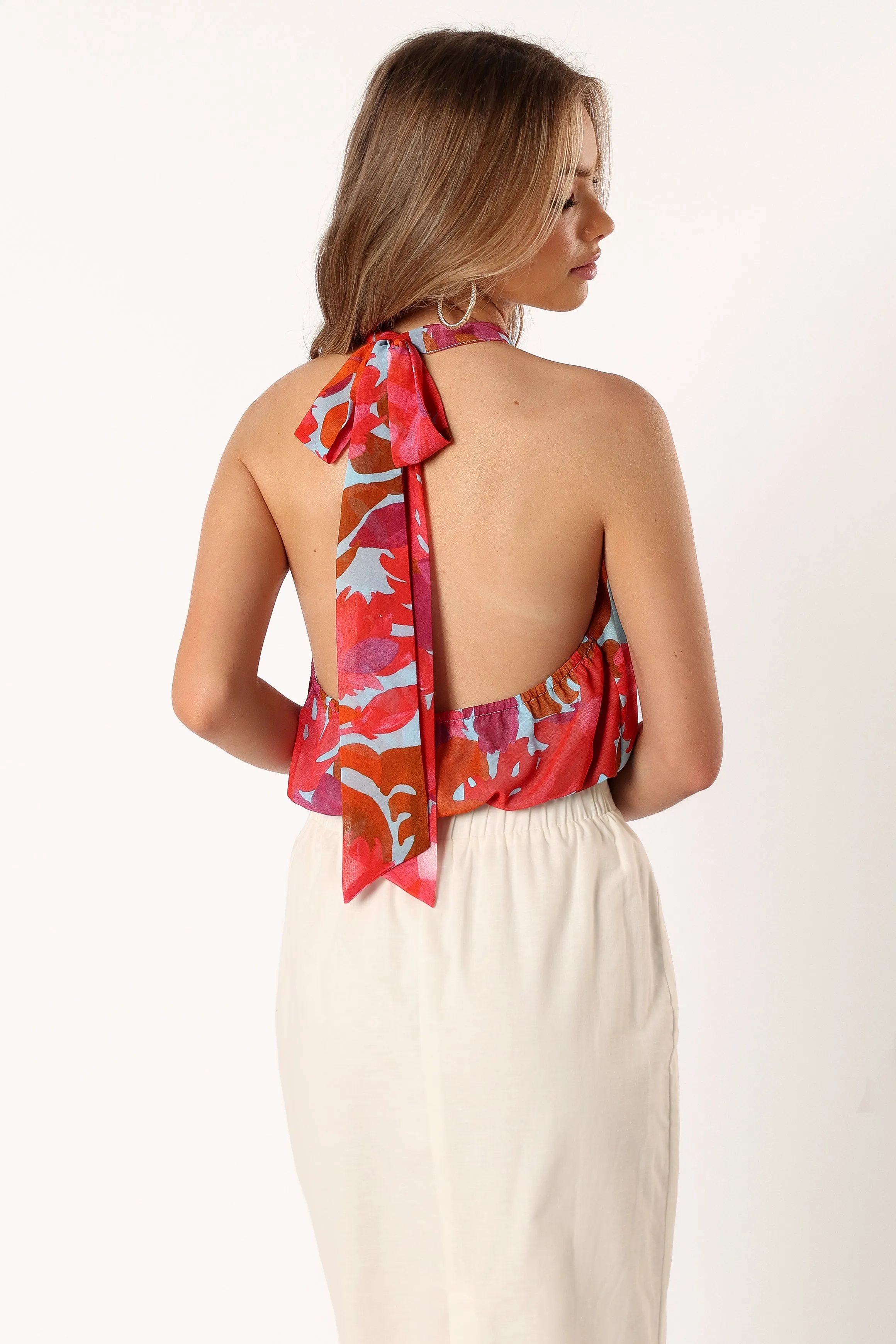 Blaise Halter Top - Pink Azalea sold by Petal & Pup product image thumbnail 5