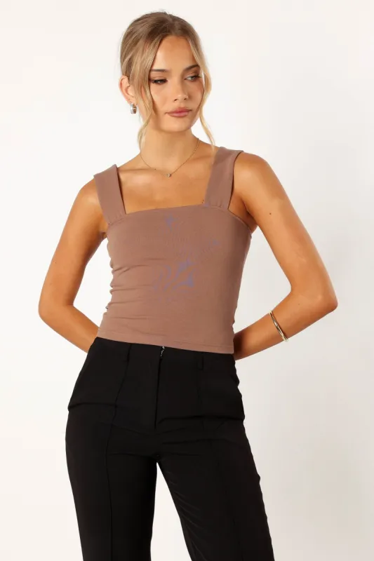 Yelena Top - Mocha made by Petal & Pup