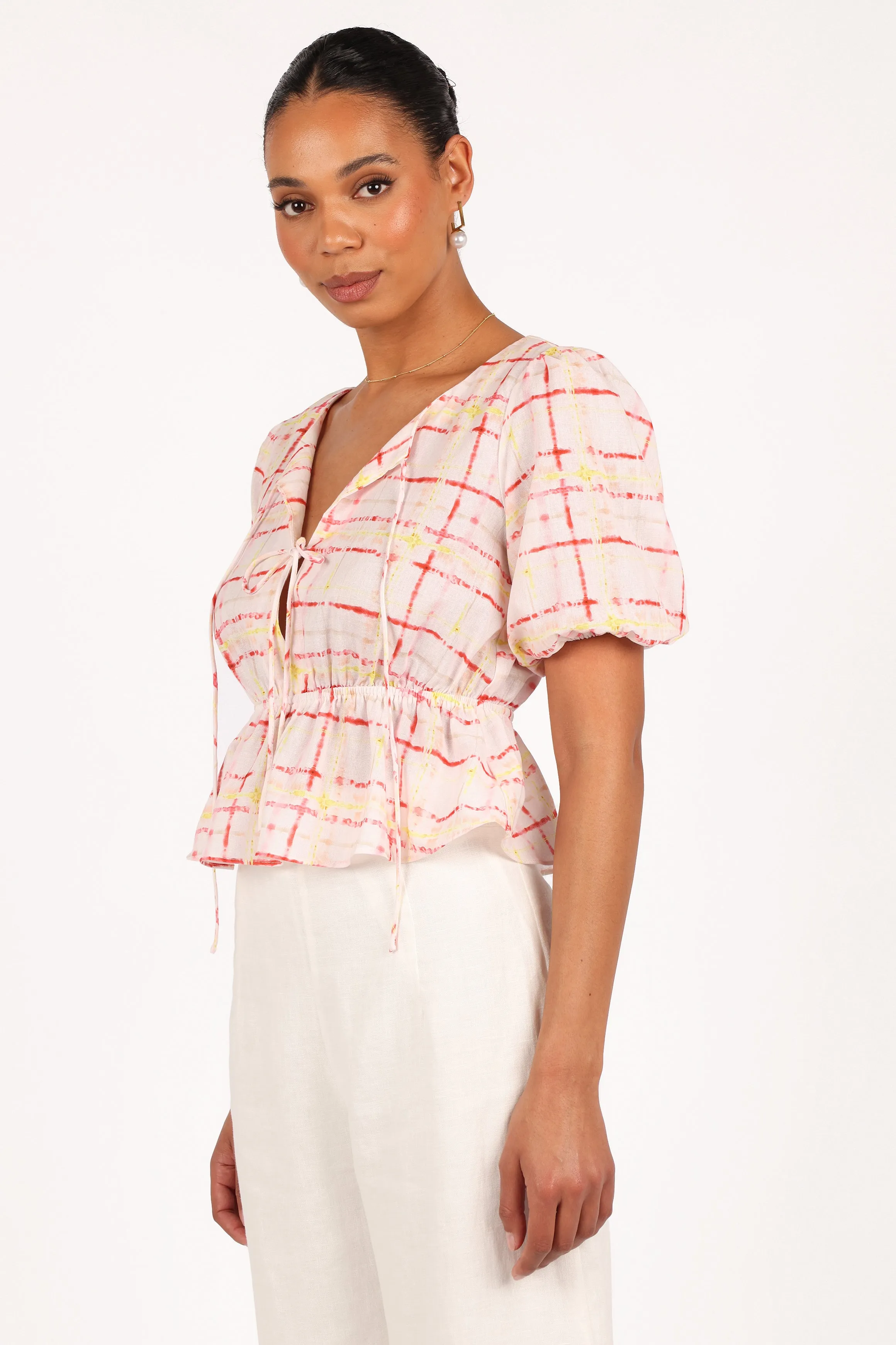 Pippi Top - Sunset Check sold by Petal & Pup product image thumbnail 4