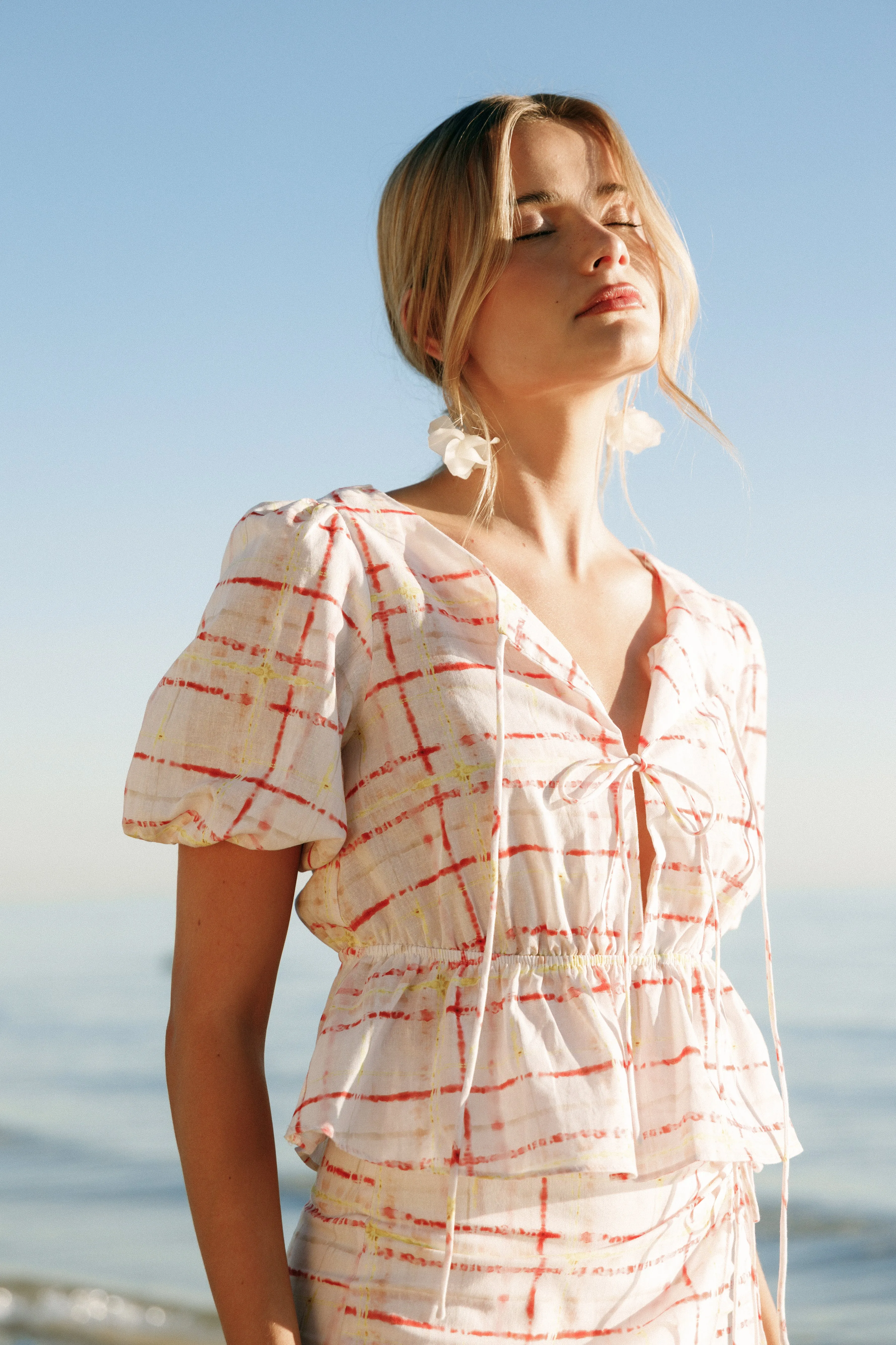 Pippi Top - Sunset Check sold by Petal & Pup product image thumbnail 2