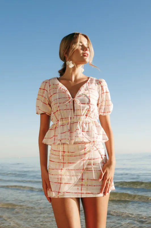 Pippi Top - Sunset Check made by Petal & Pup